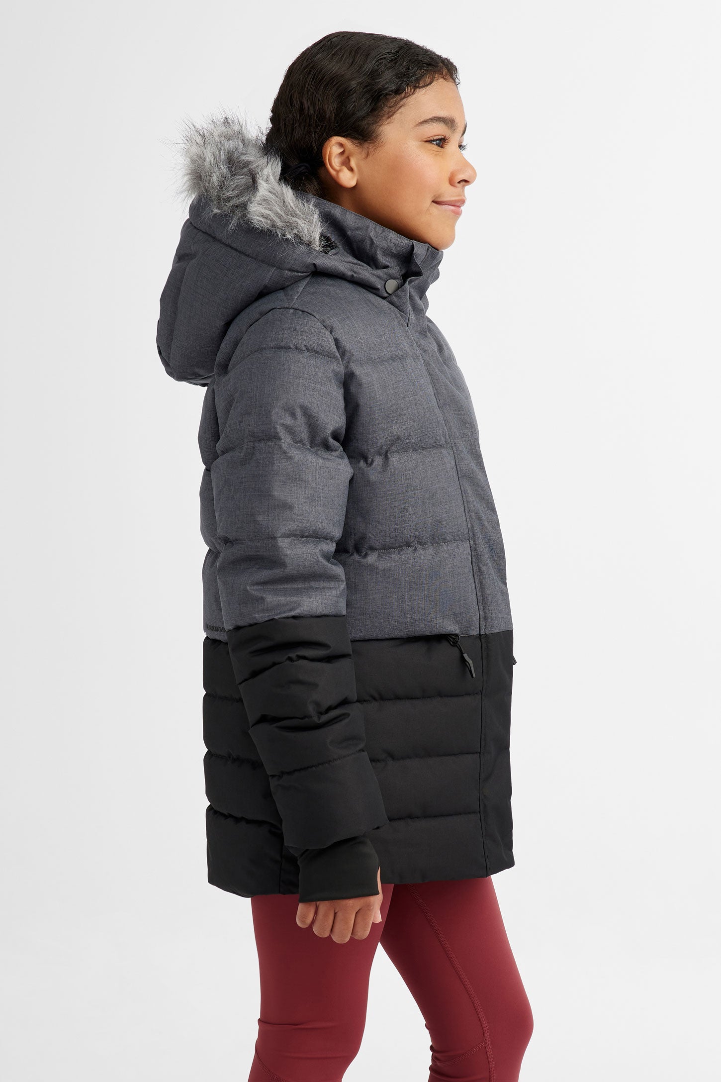 Manteau d'hiver parka BM - Ado fille && GRIS