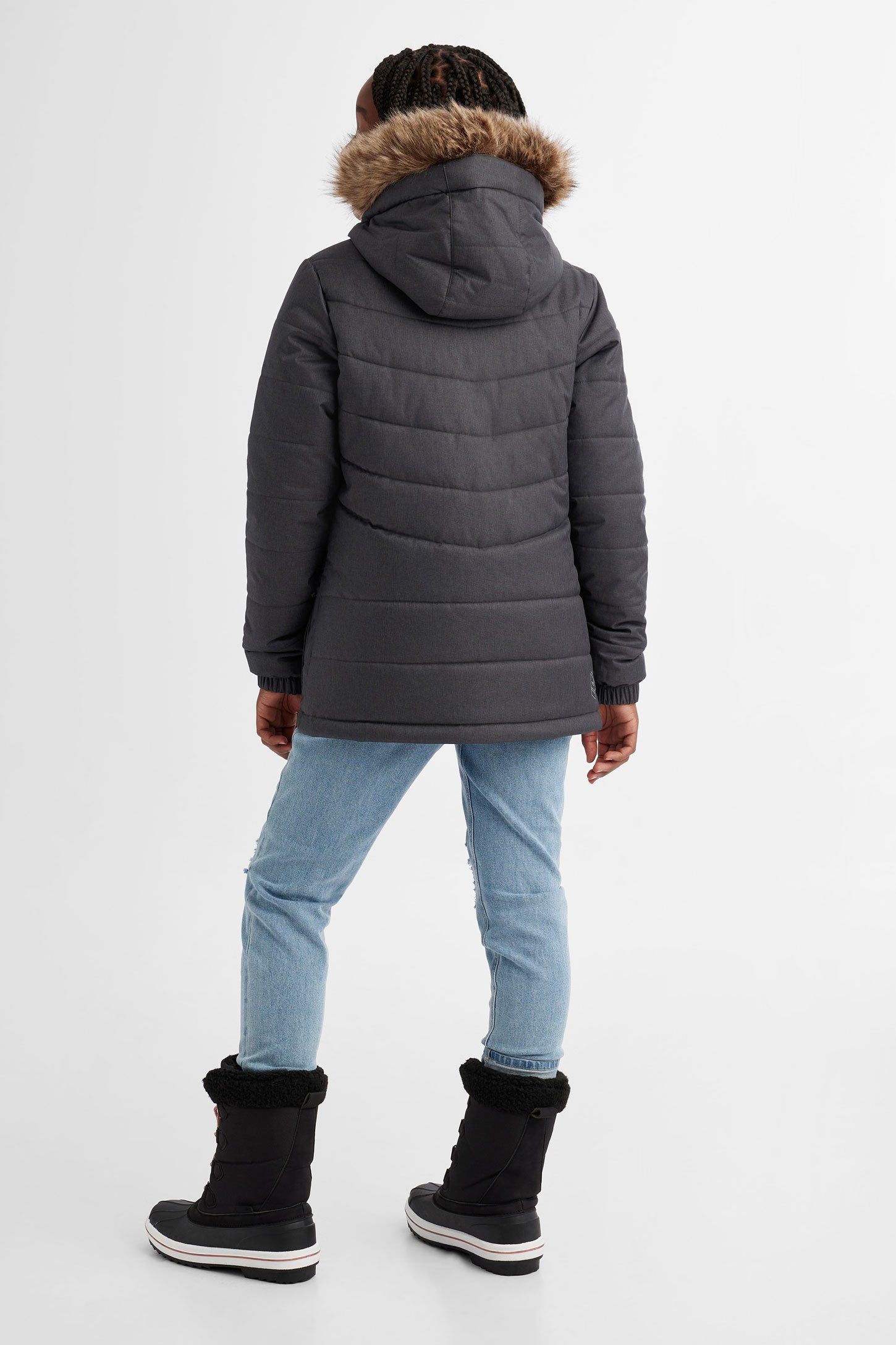 Manteau de ski hiver - Ado fille && NOIR