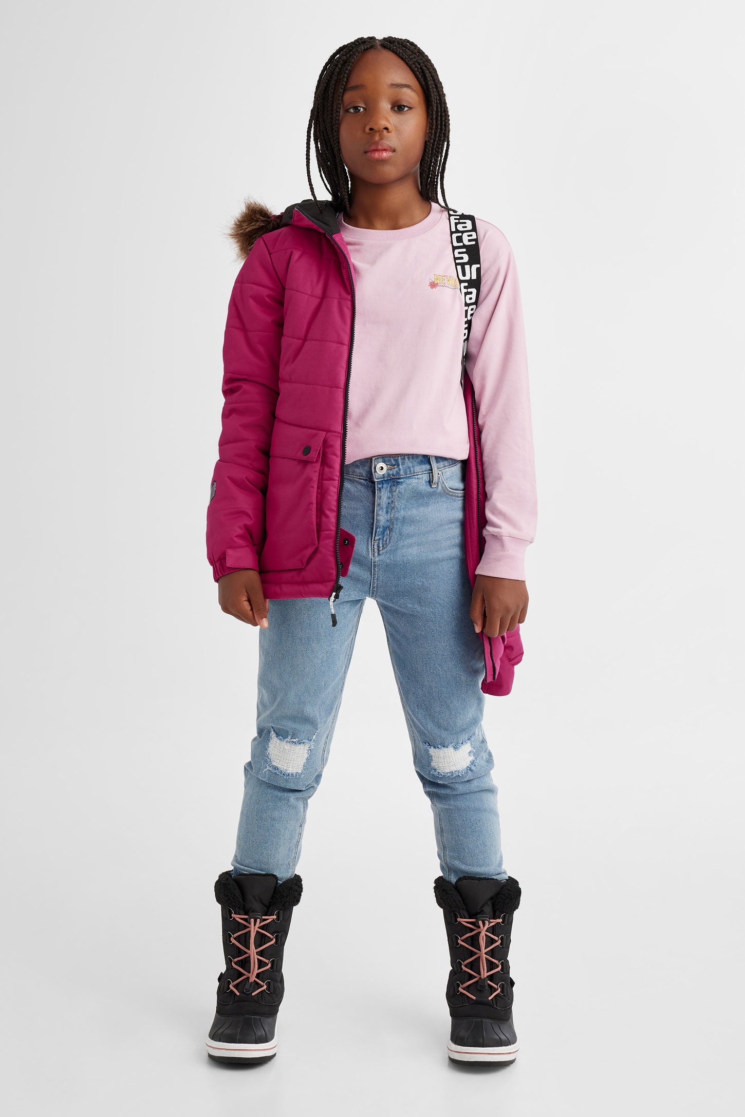 Manteau de ski hiver - Ado fille && ROSE