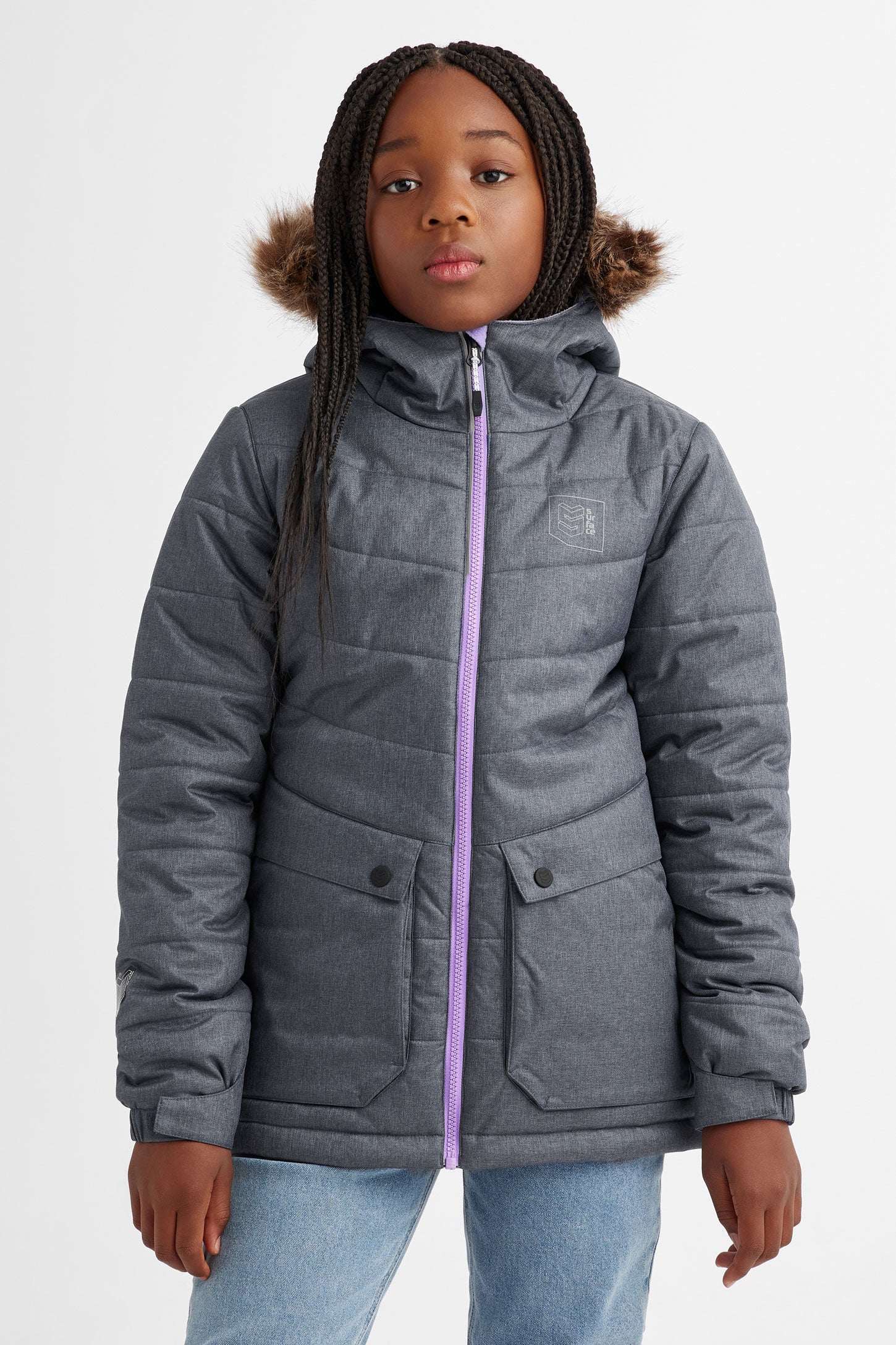 Manteau de ski hiver - Ado fille && GRIS