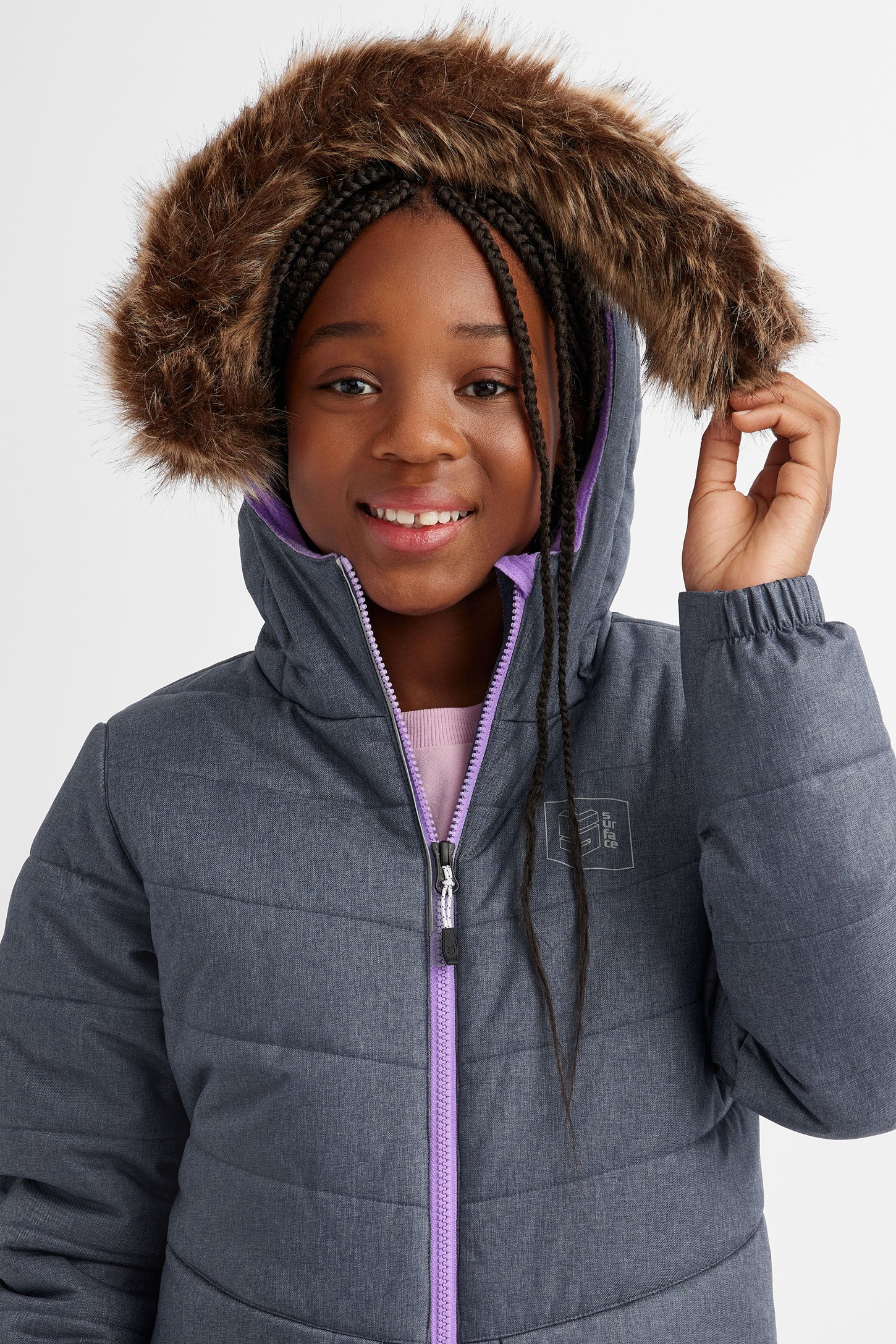 Manteau de ski hiver - Ado fille && GRIS