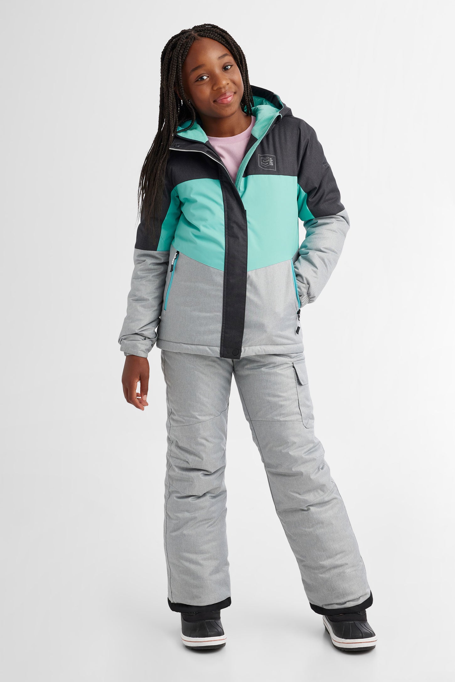 Manteau de ski hiver - Ado fille && TURQUOISE