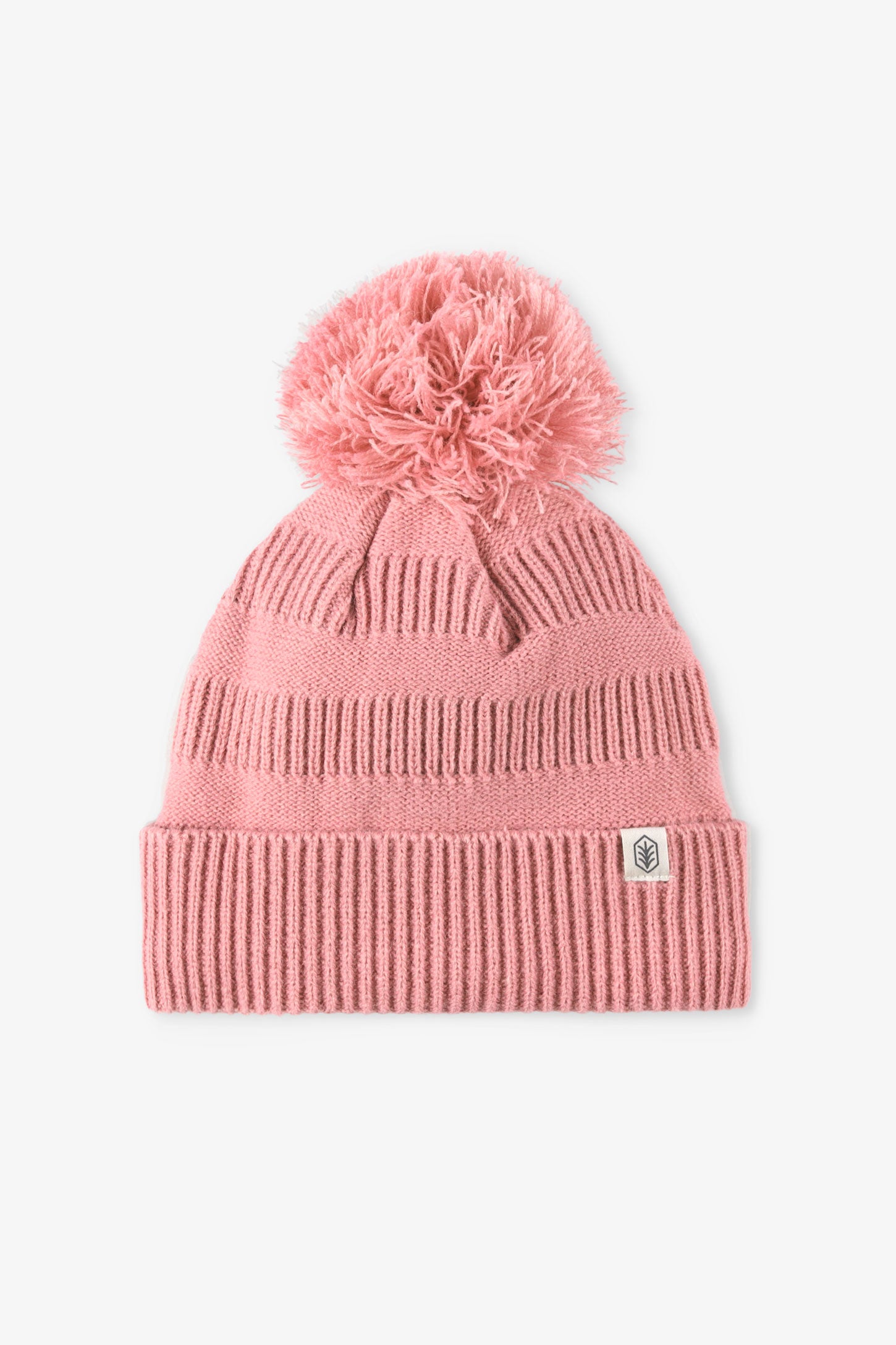 Tuque à pompom et revers doublée polar - Ado fille && ROSE