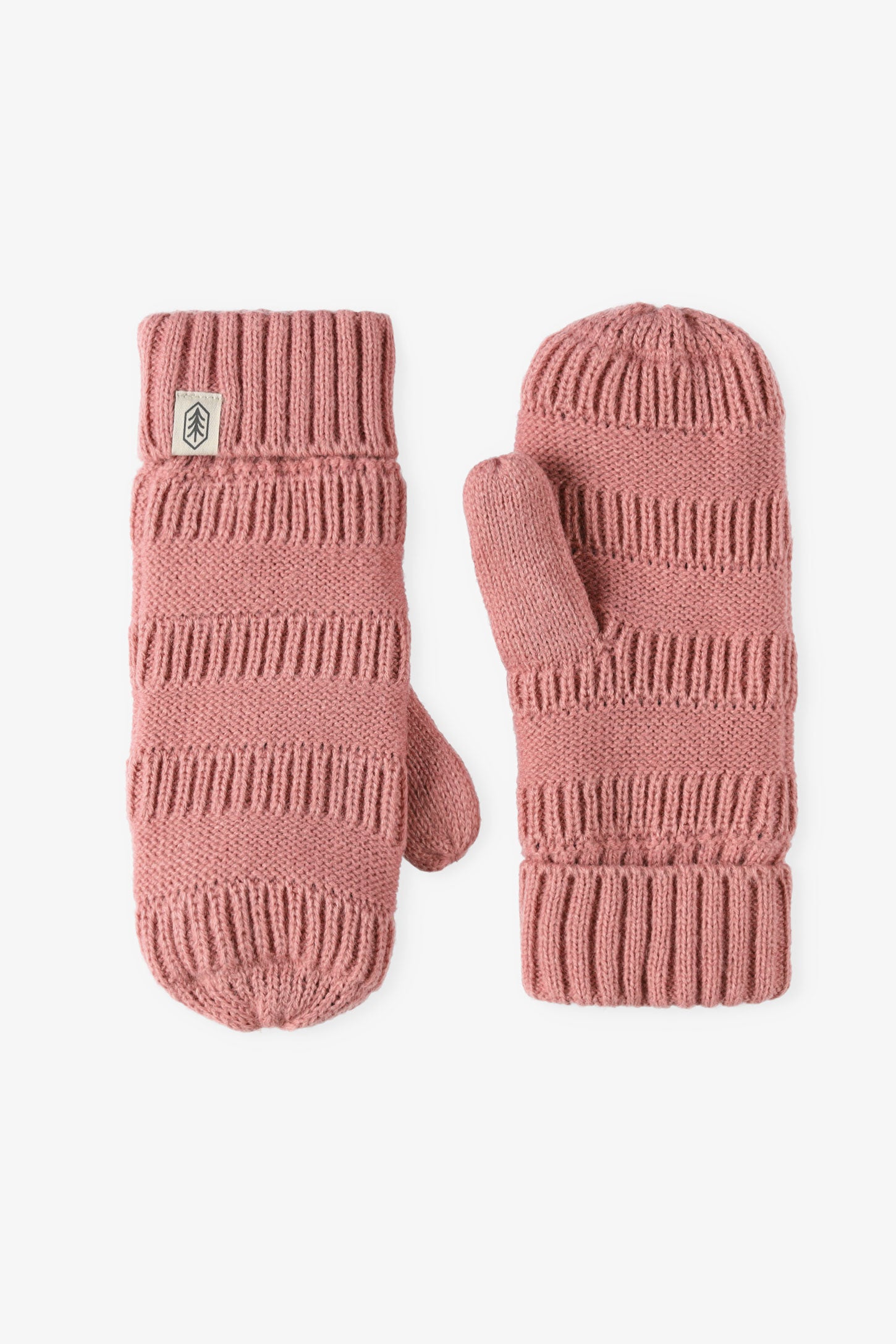 Mitaines en tricot doublées polar - Ado fille && ROSE