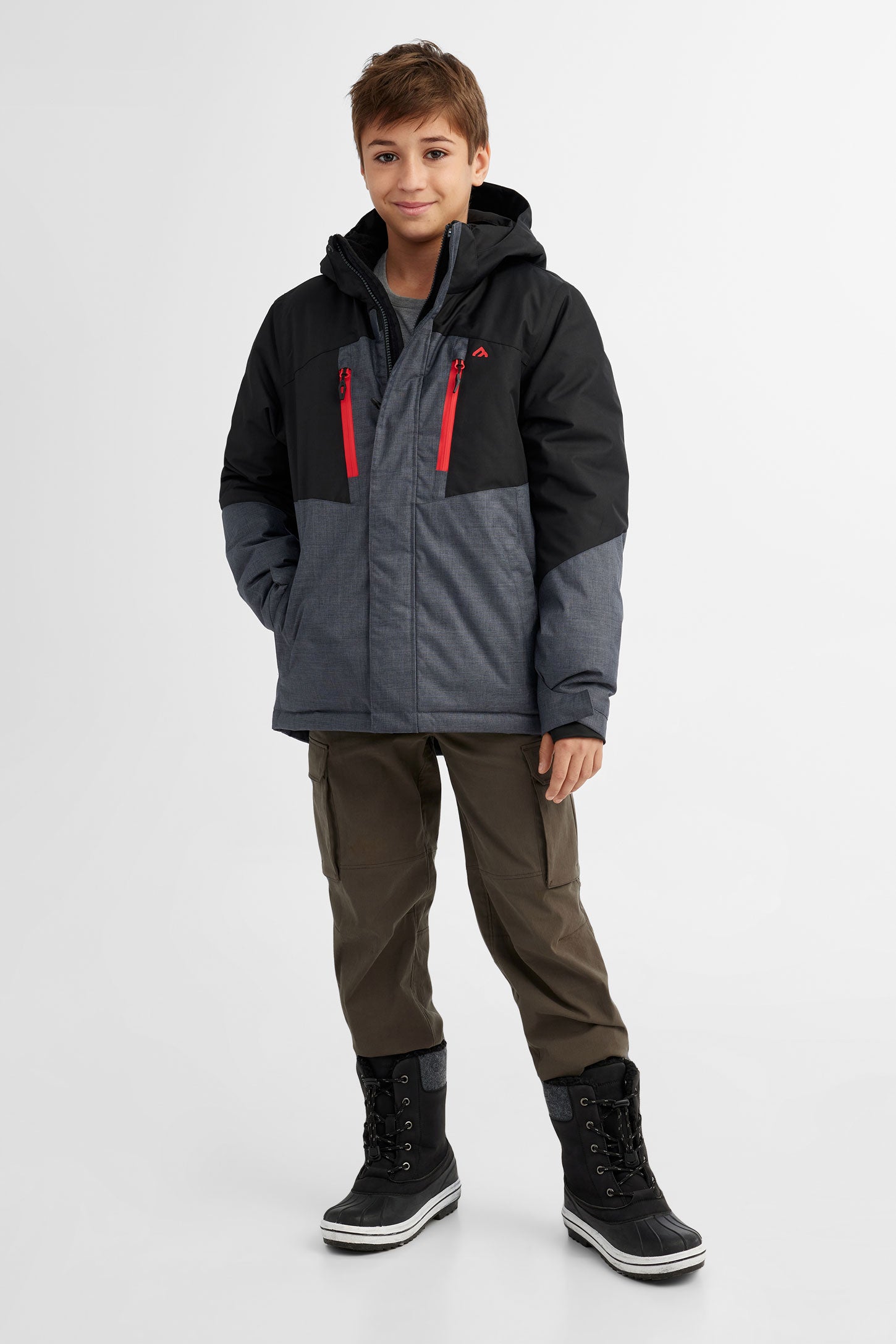 Manteau de ski BM - Ado garçon && NOIR