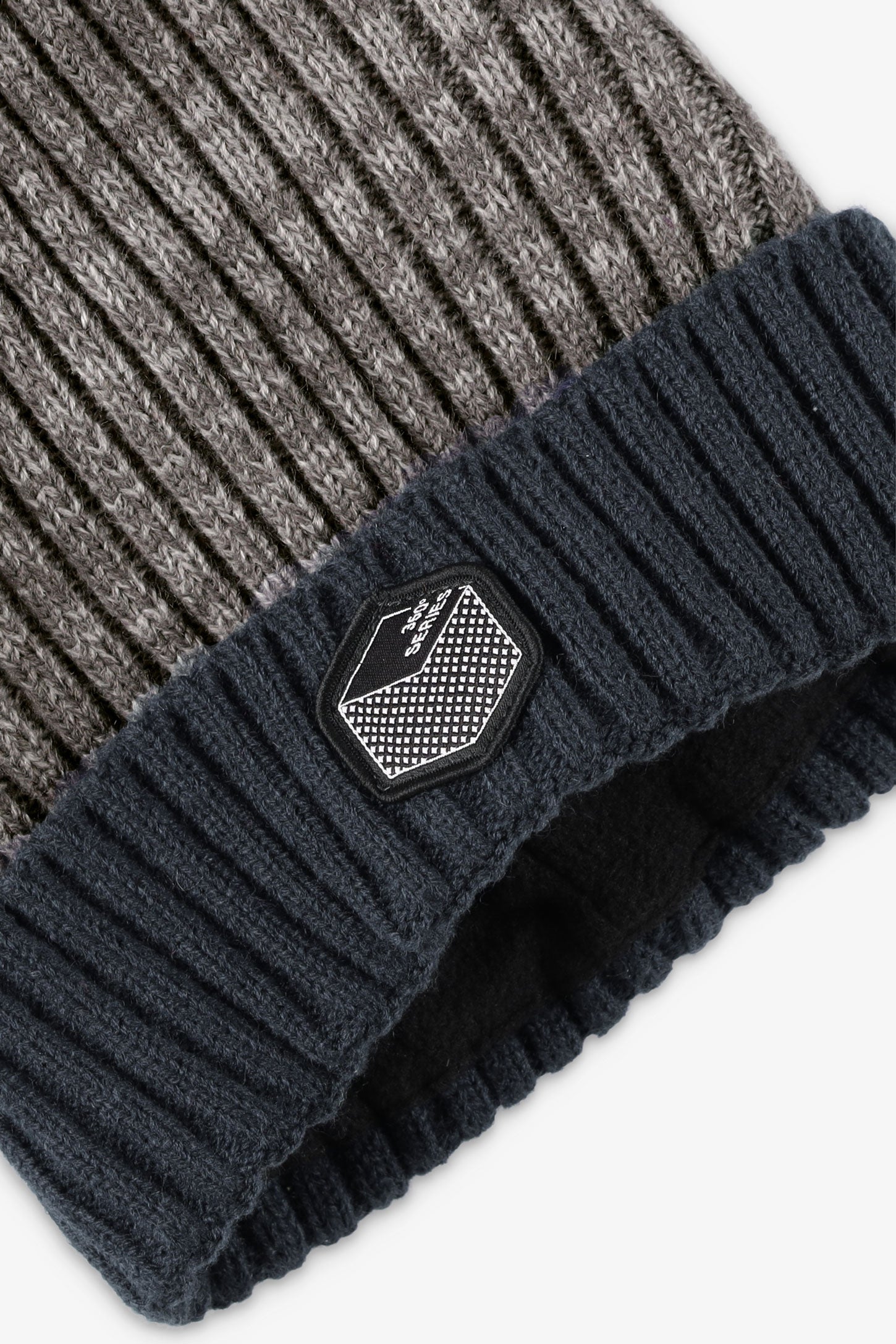 Tuque à revers doublée polar - Ado garçon && GRIS