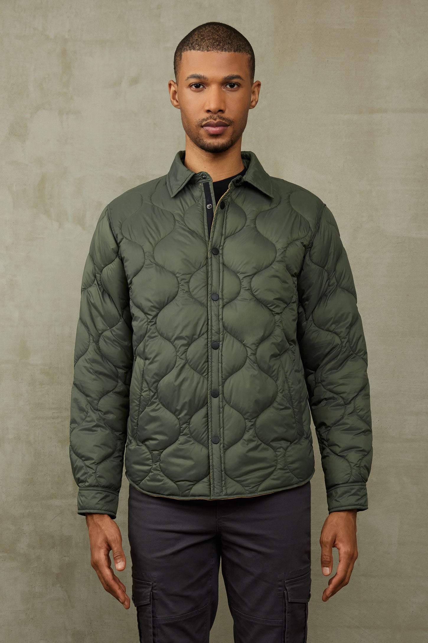 Veste matelassée en Nylon - Homme && VERT