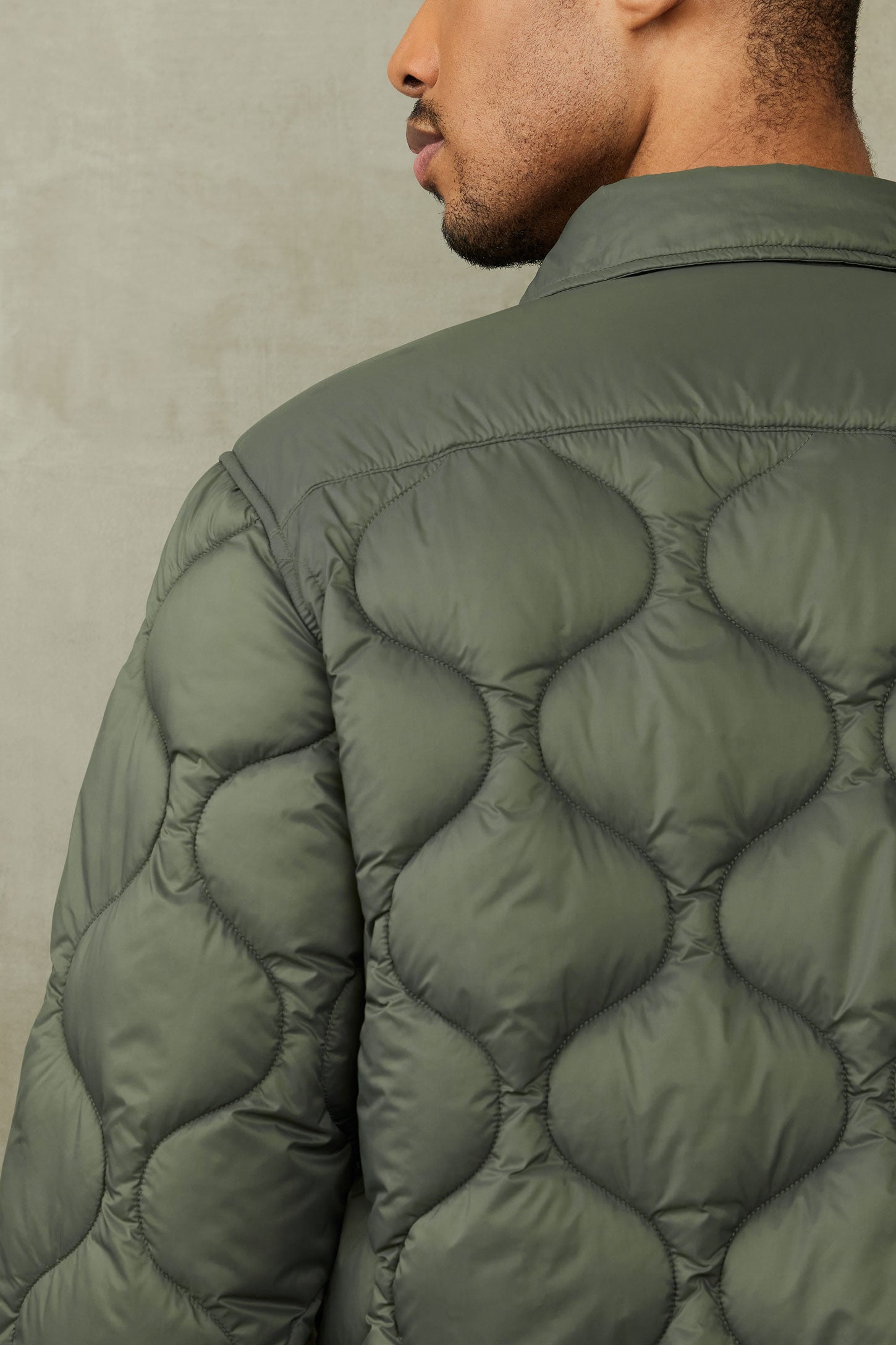 Veste matelassée en Nylon - Homme && VERT