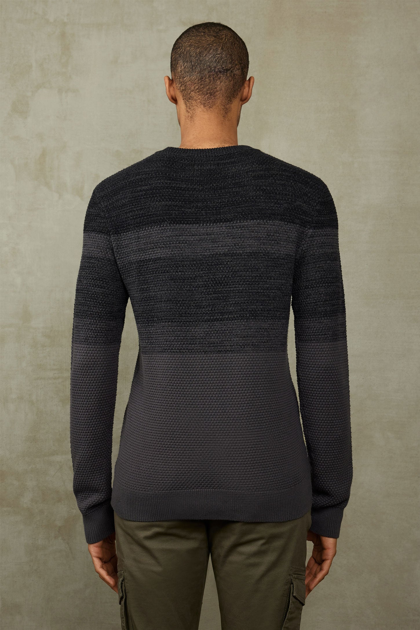 Chandail tricot en coton - Homme && NOIR