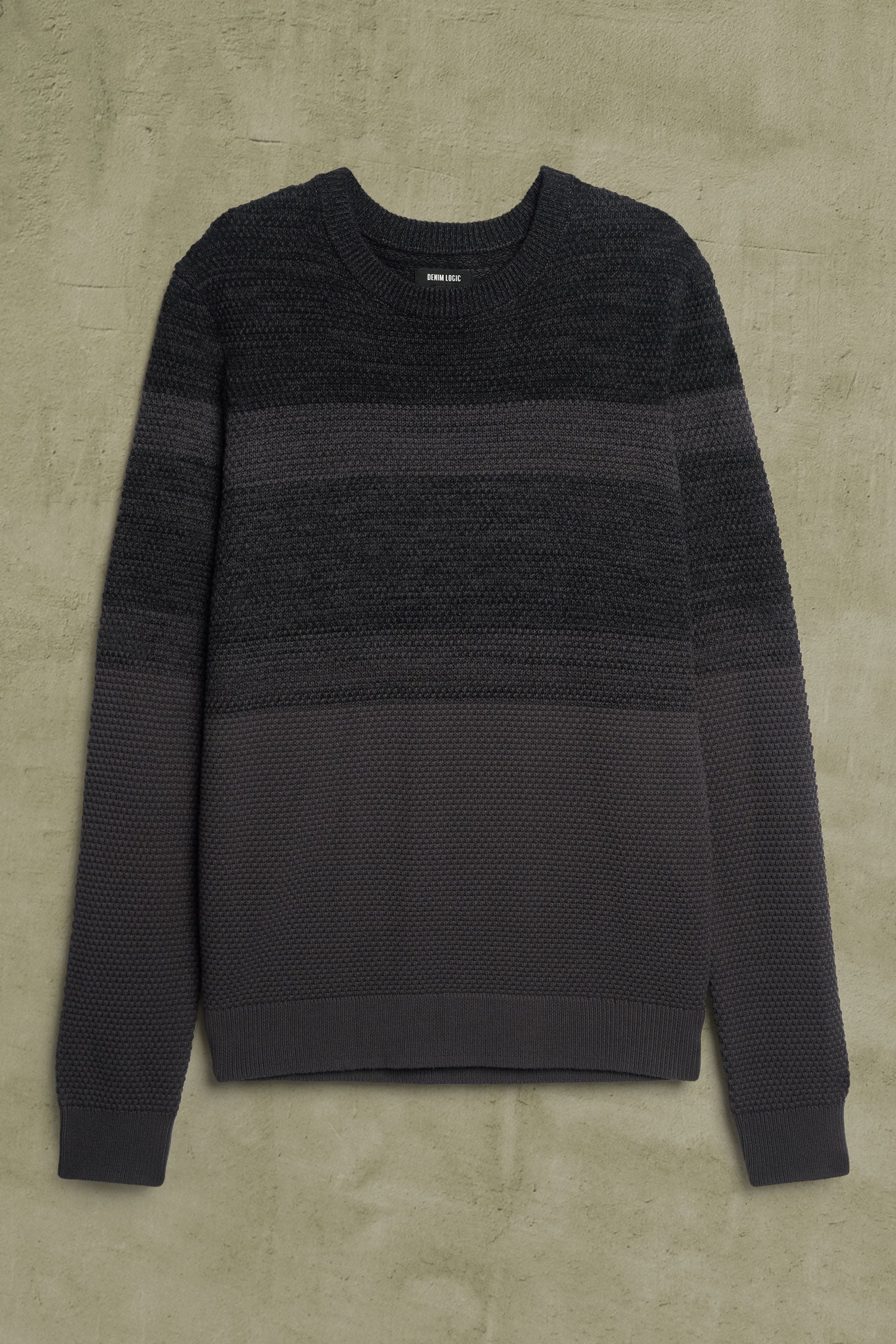 Chandail tricot en coton - Homme && NOIR