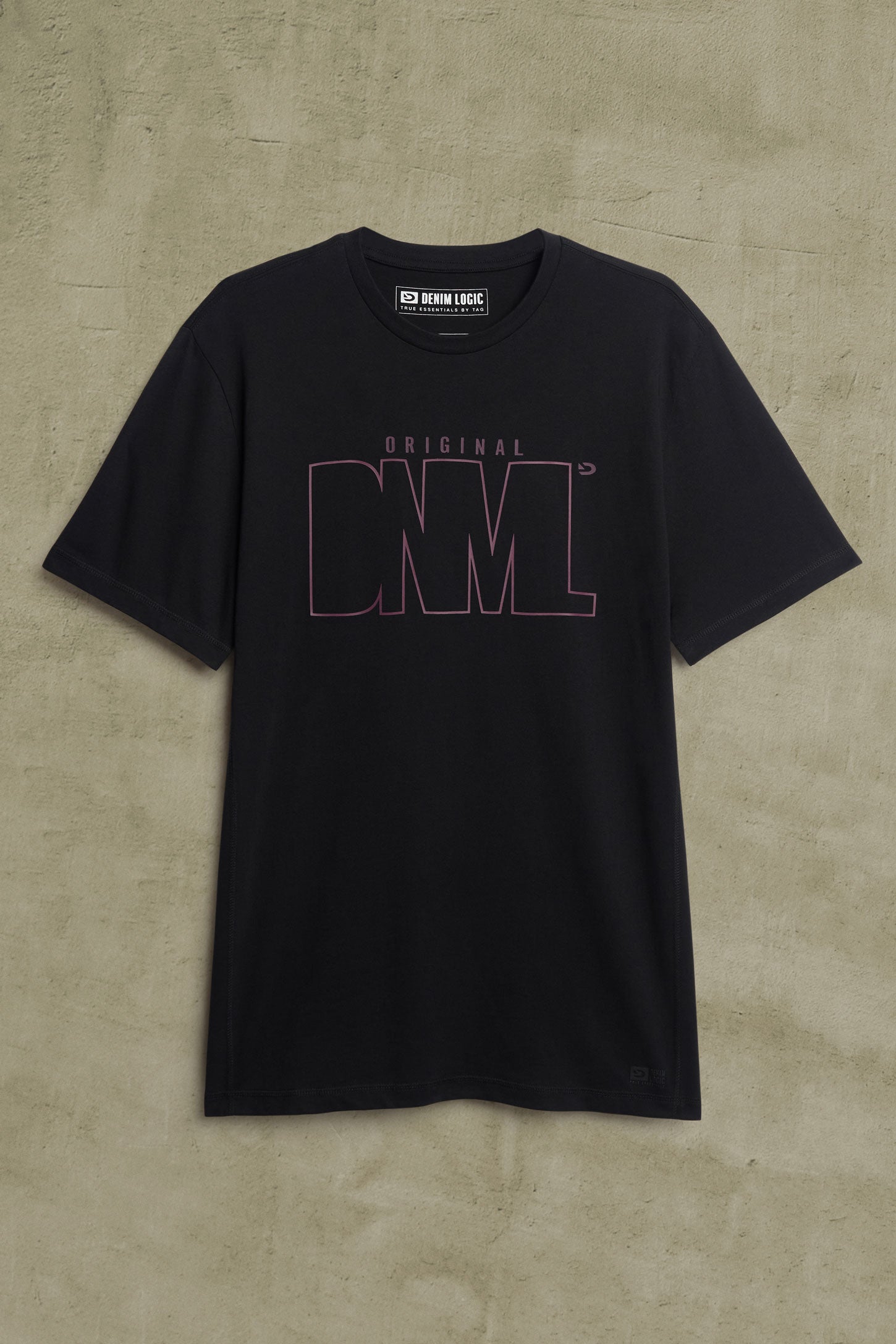 T-shirt imprimé en coton - Homme && NOIR