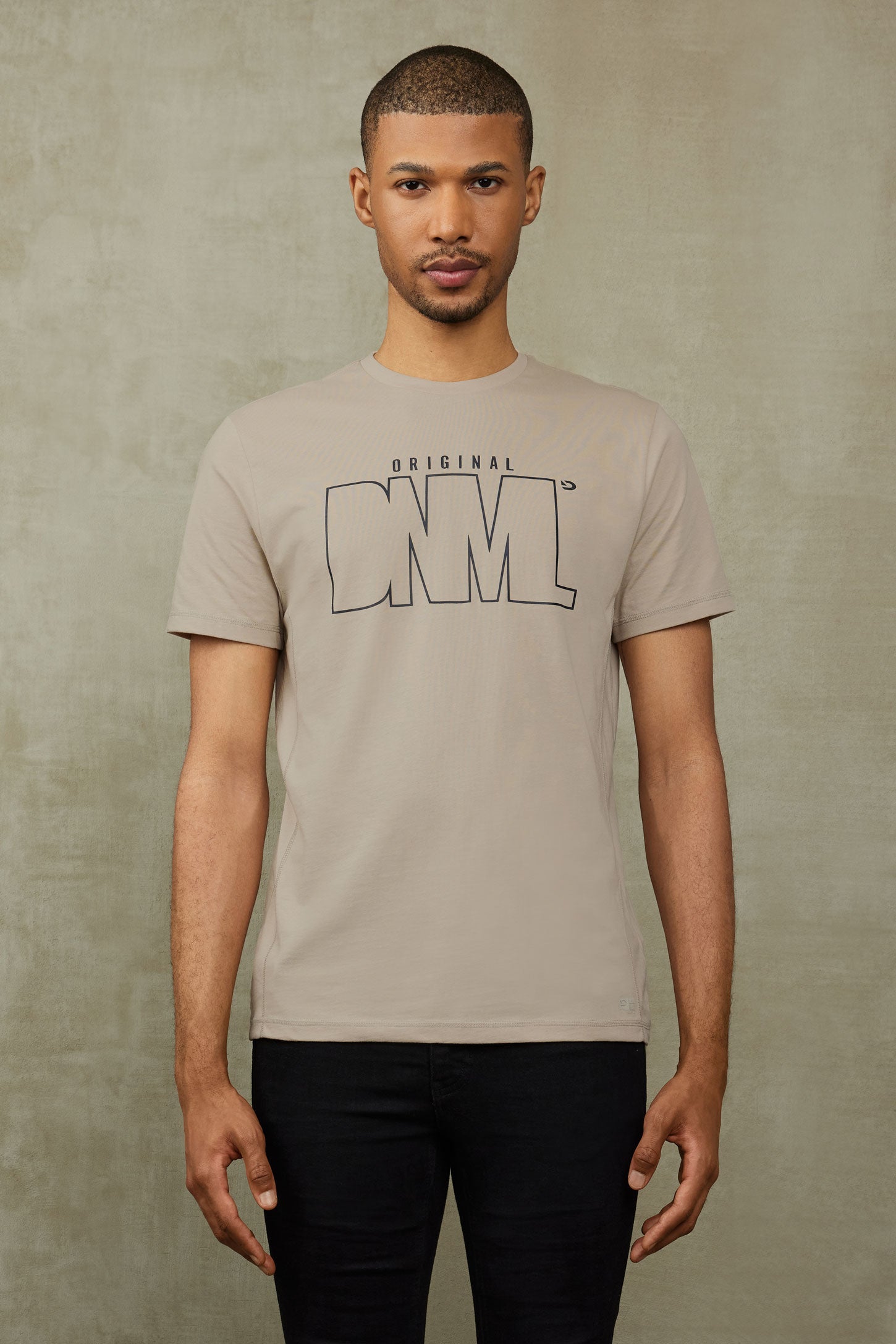 T-shirt imprimé en coton - Homme && BEIGE