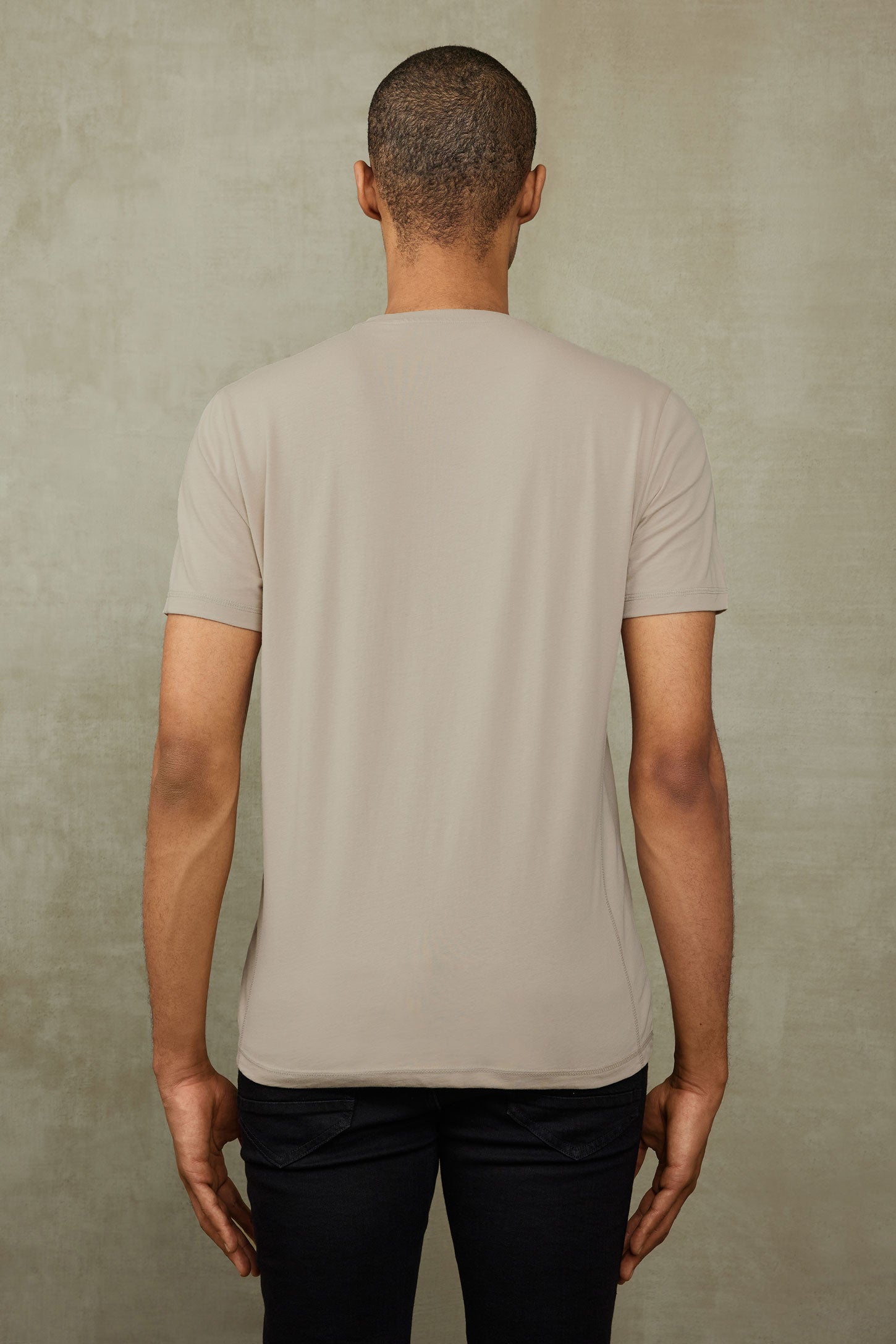 T-shirt imprimé en coton - Homme && BEIGE