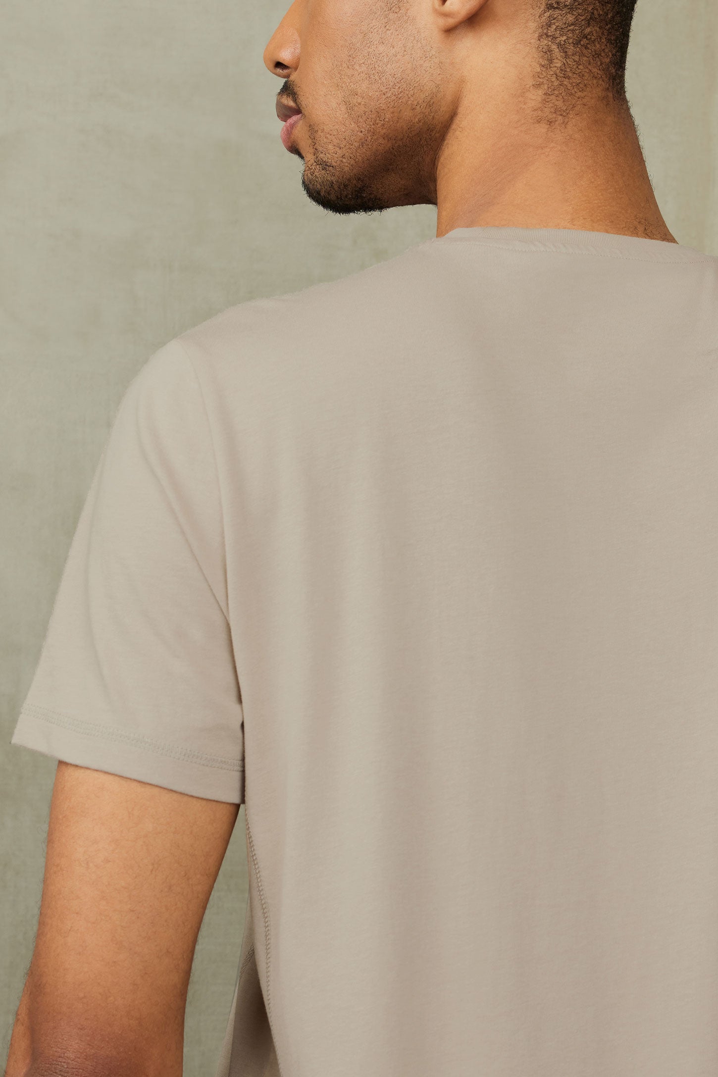 T-shirt imprimé en coton - Homme && BEIGE