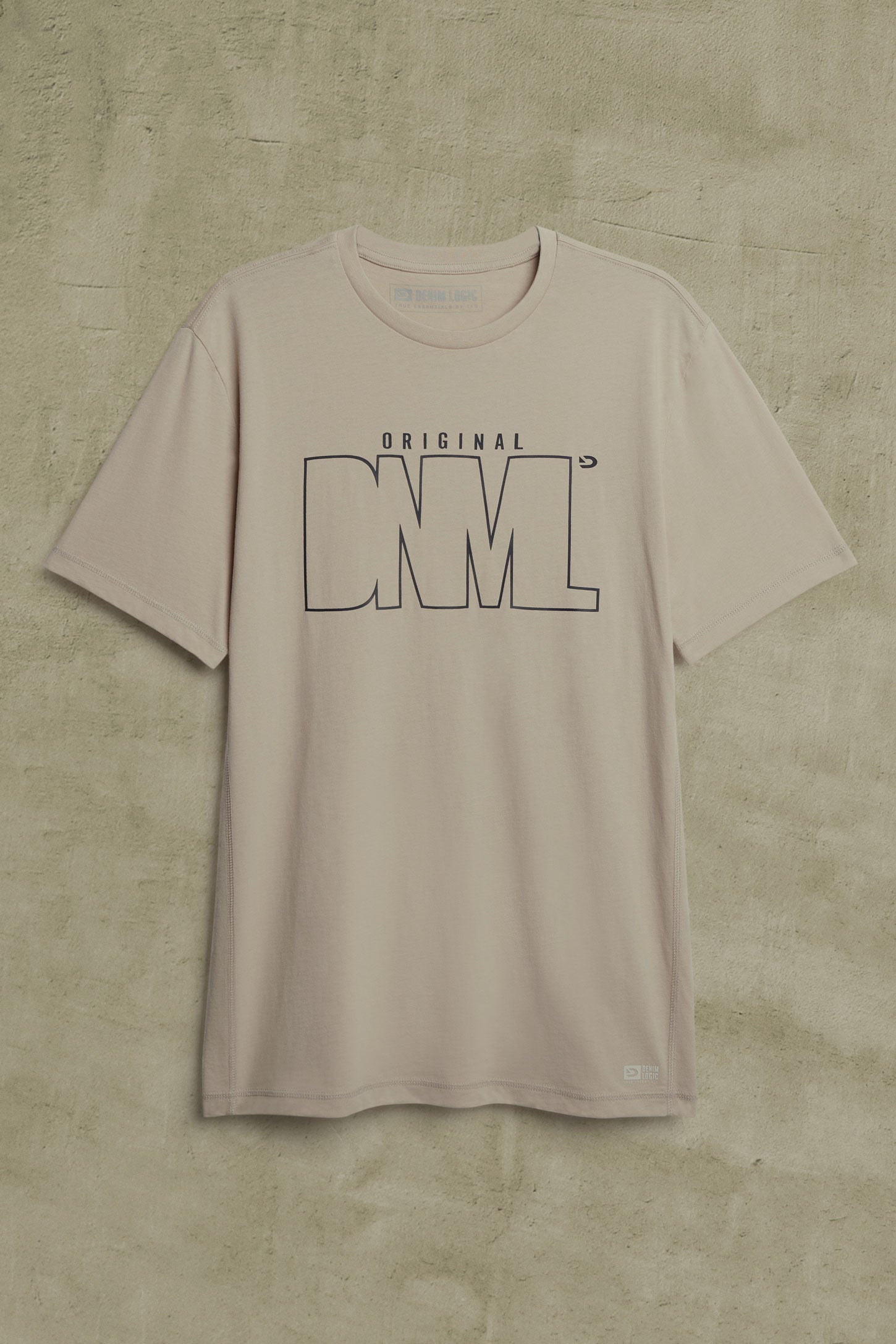 T-shirt imprimé en coton - Homme && BEIGE