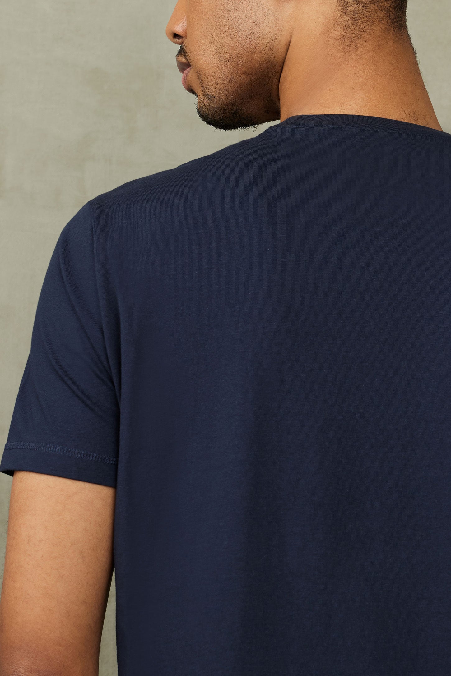 T-shirt imprimé en coton - Homme && BLEU