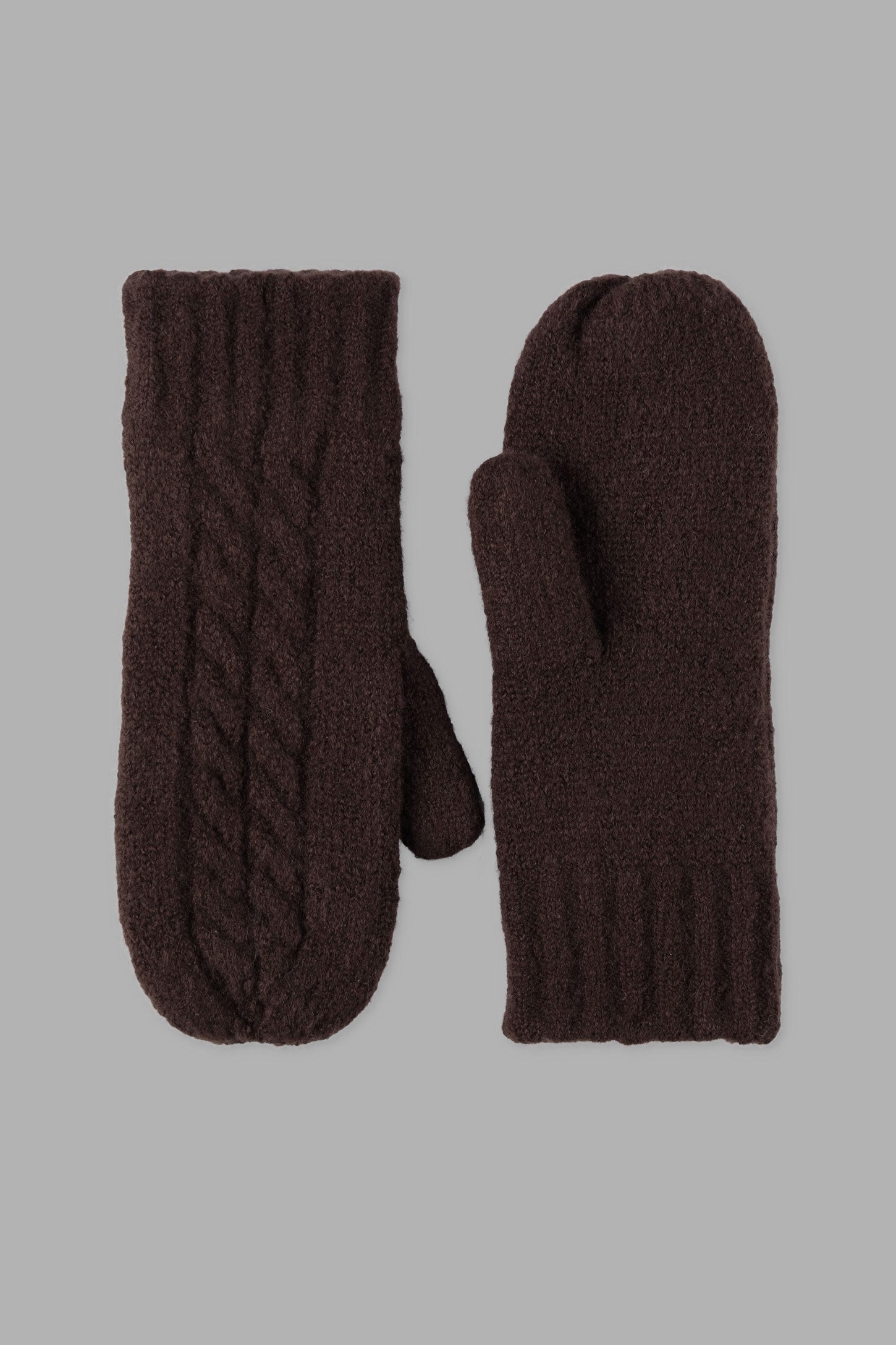 Mitaines en tricot pelucheux - Femme && CAFE