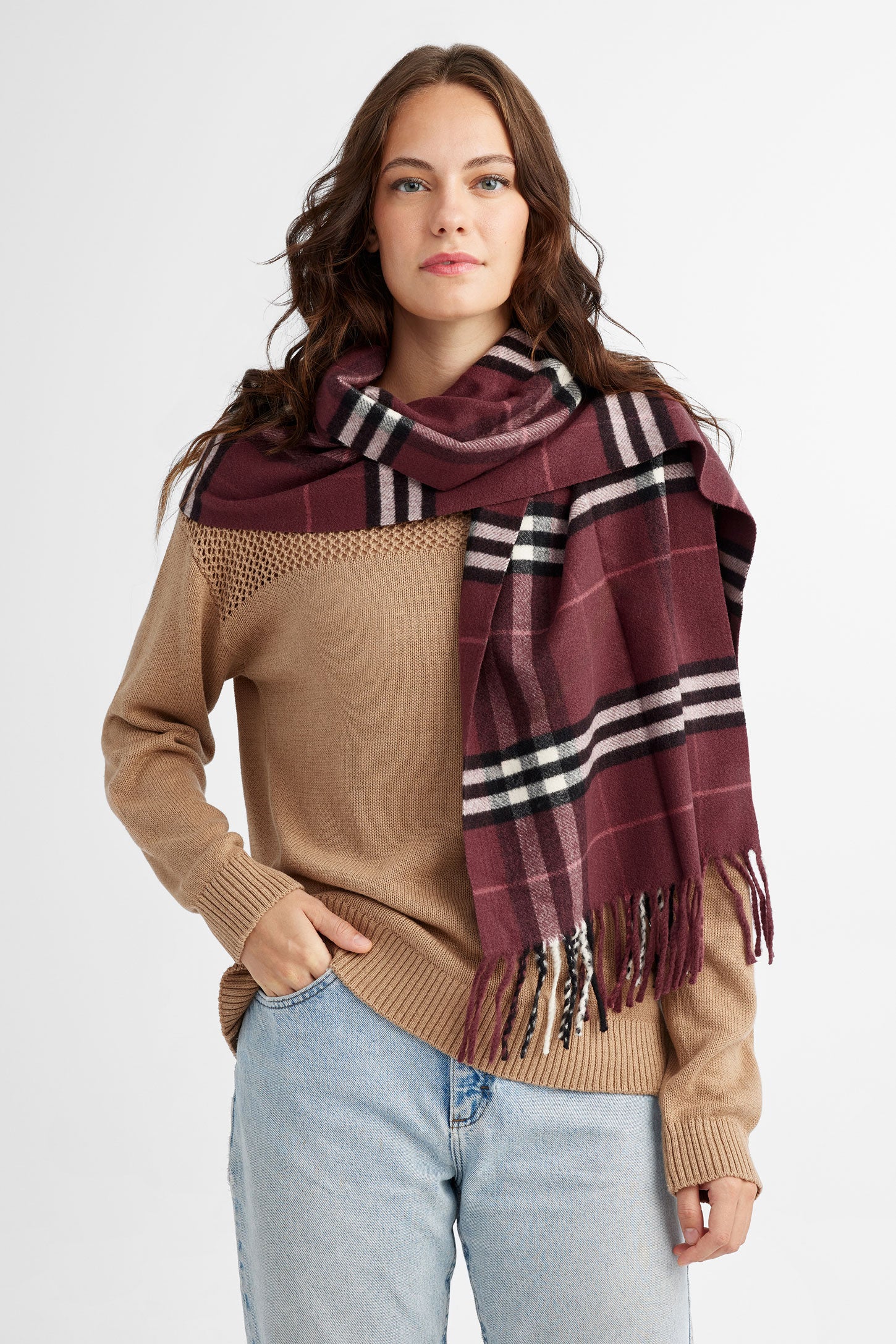 Foulard à carreaux - Femme
 && BORDEAUX