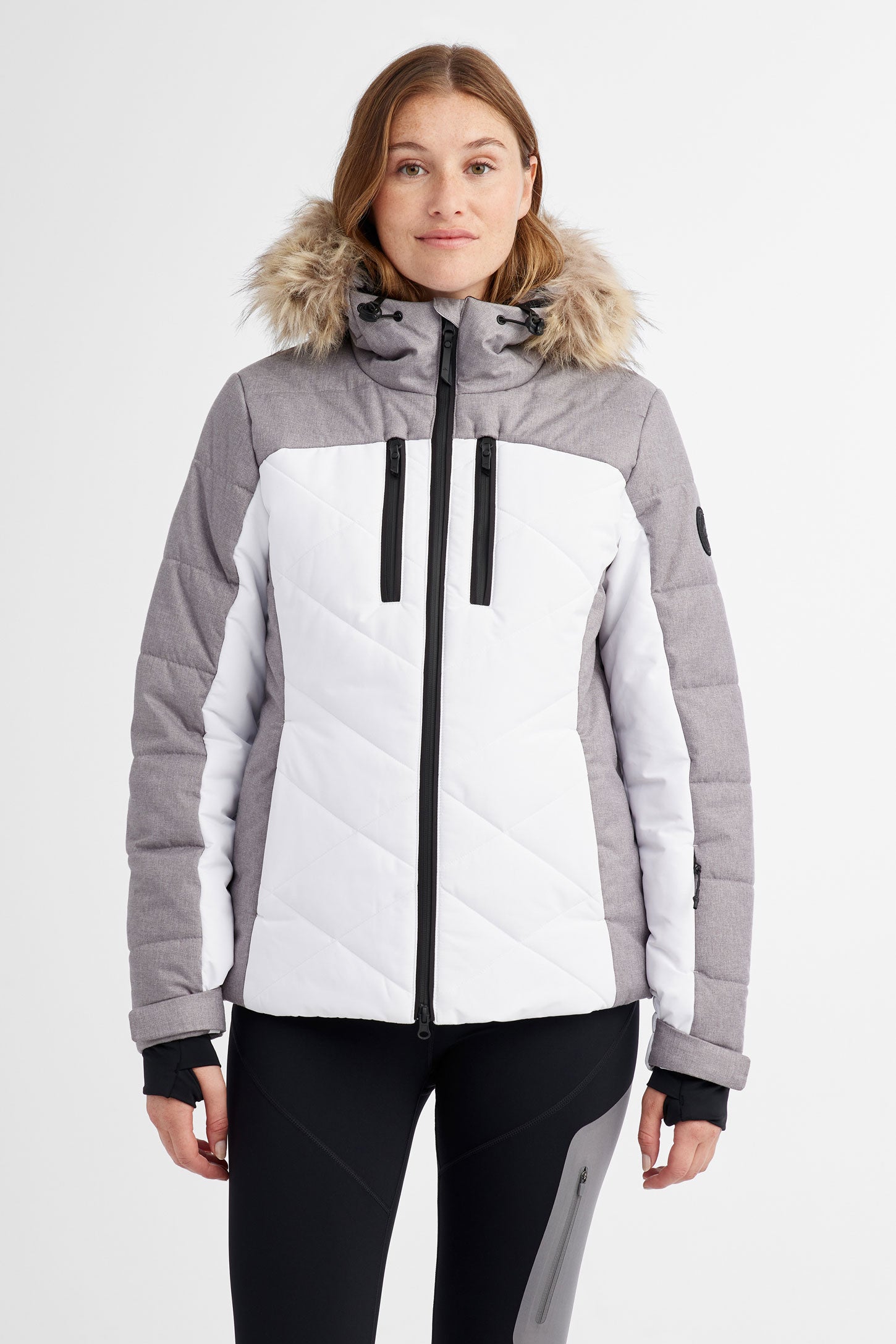 Manteau de ski hiver BM - Femme && BLANC