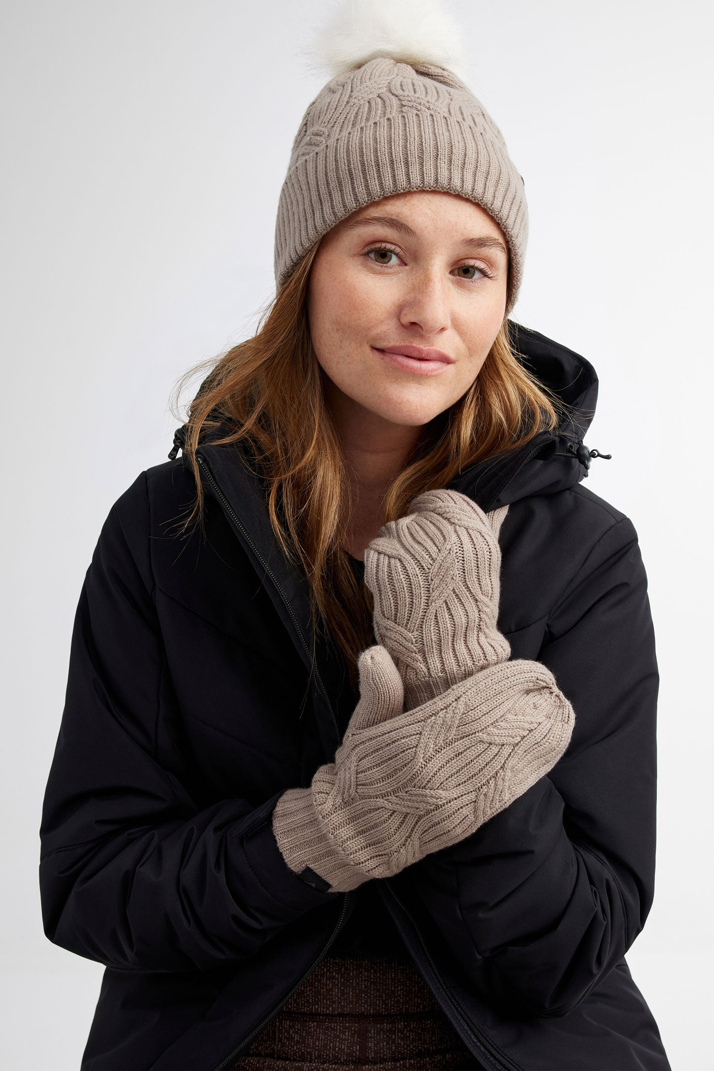 Bonnet tricoté écharpe gants ensemble bonnet d'hiver enfants chaud foulard  laine fil mitaines pour enfants filles adolescents 