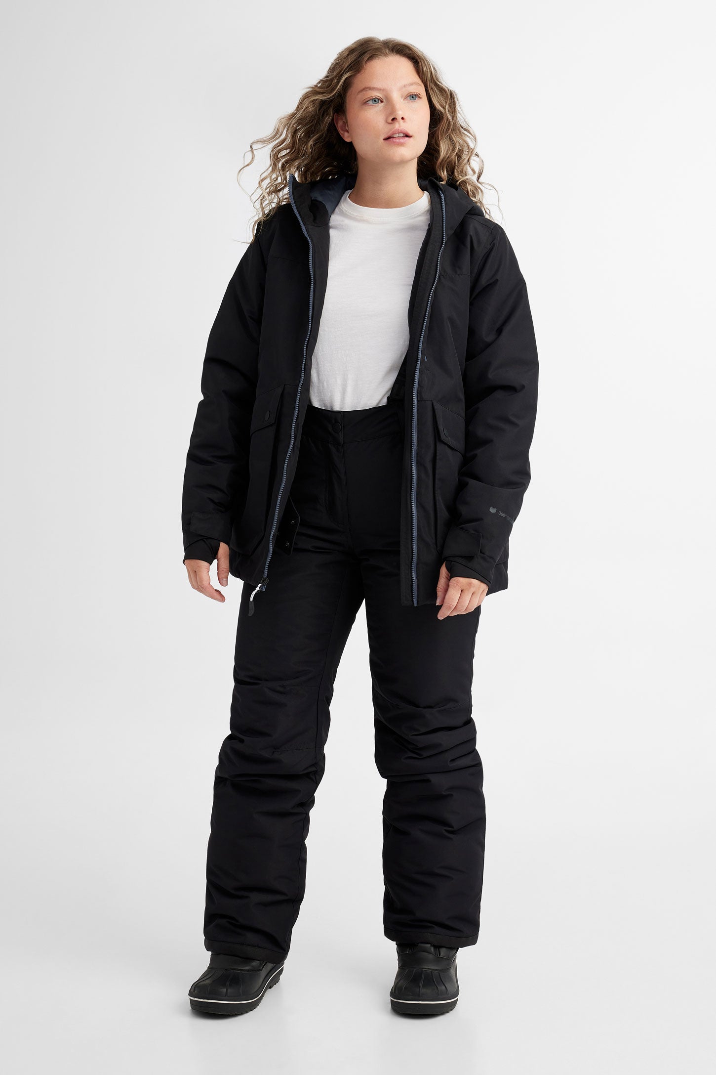 Manteau de ski hiver - Femme && NOIR