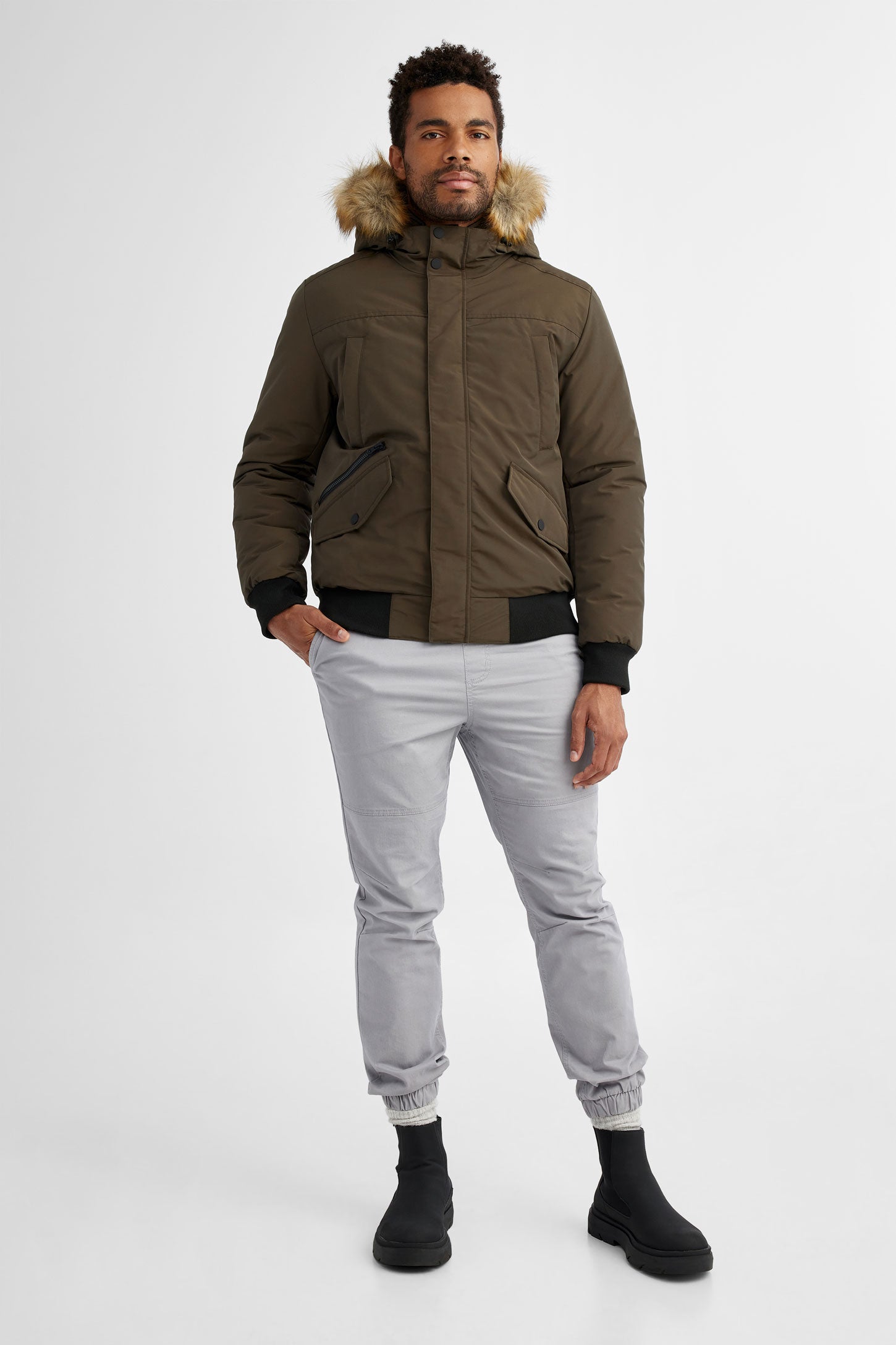 Manteau d'hiver - Homme && KAKI