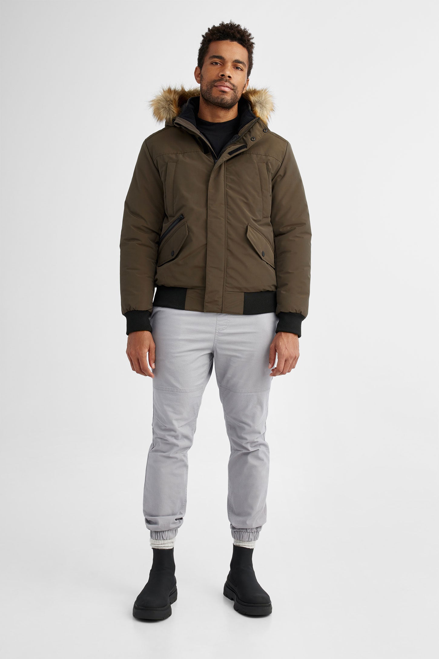 Manteau d'hiver - Homme && KAKI