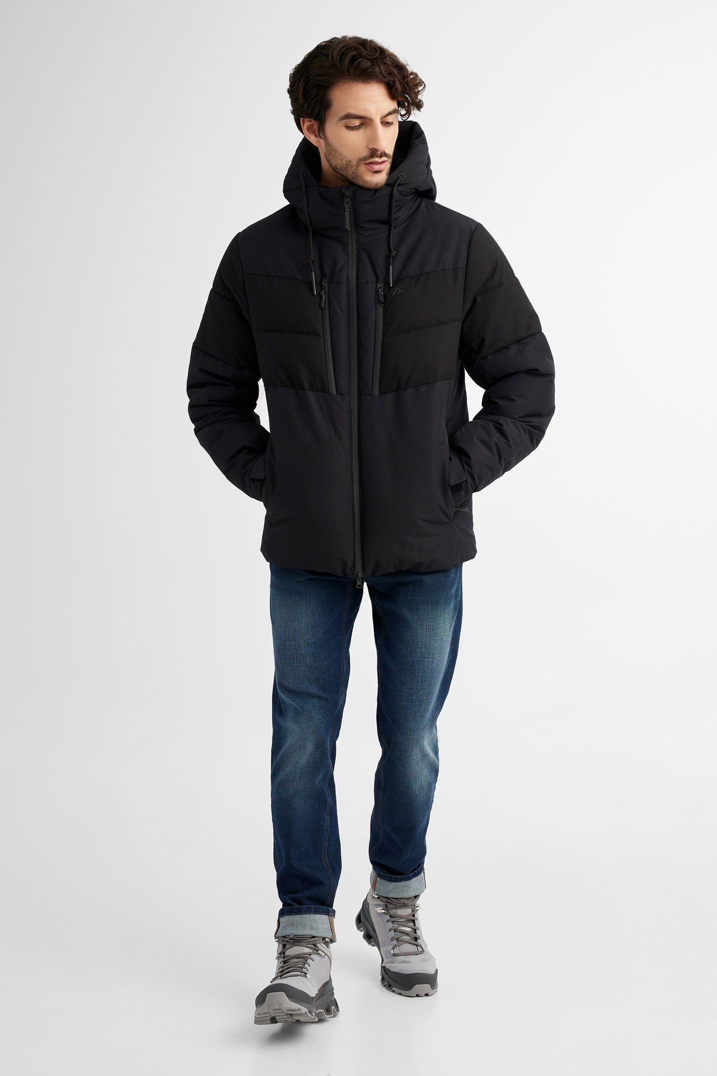 Manteau d'hiver matelassé bouffant BM - Homme && NOIR