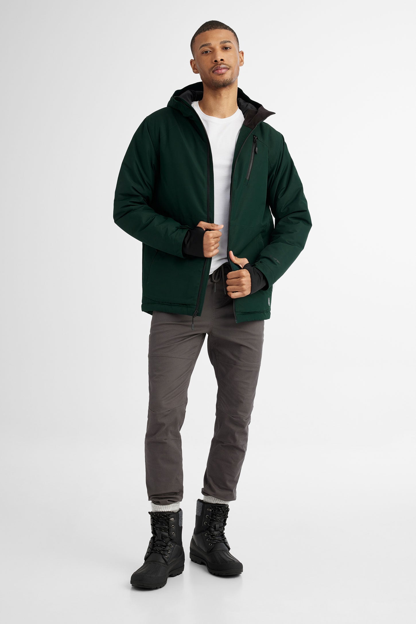 Manteau de ski hiver - Homme && VERT