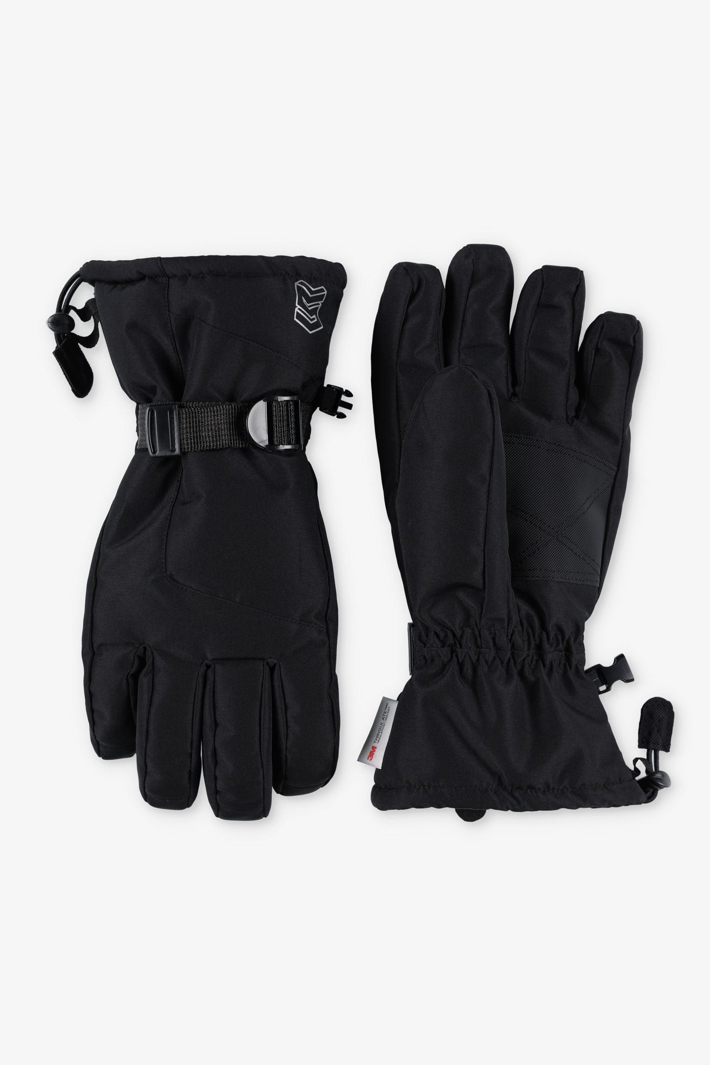 Gants de neige isolées résistants à l'eau - Homme && NOIR