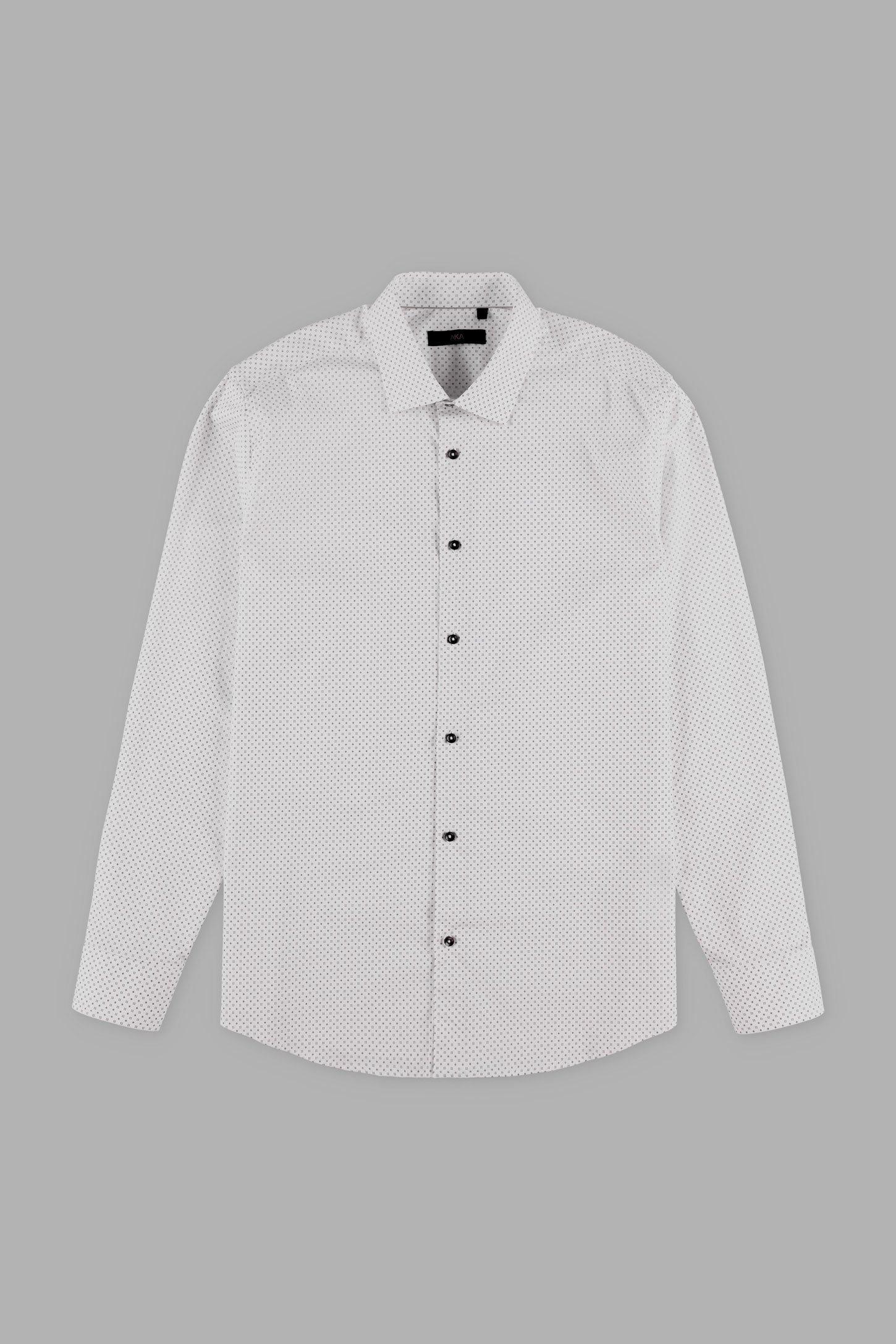 Chemise coupe ajustée en coton - Homme && BLANC