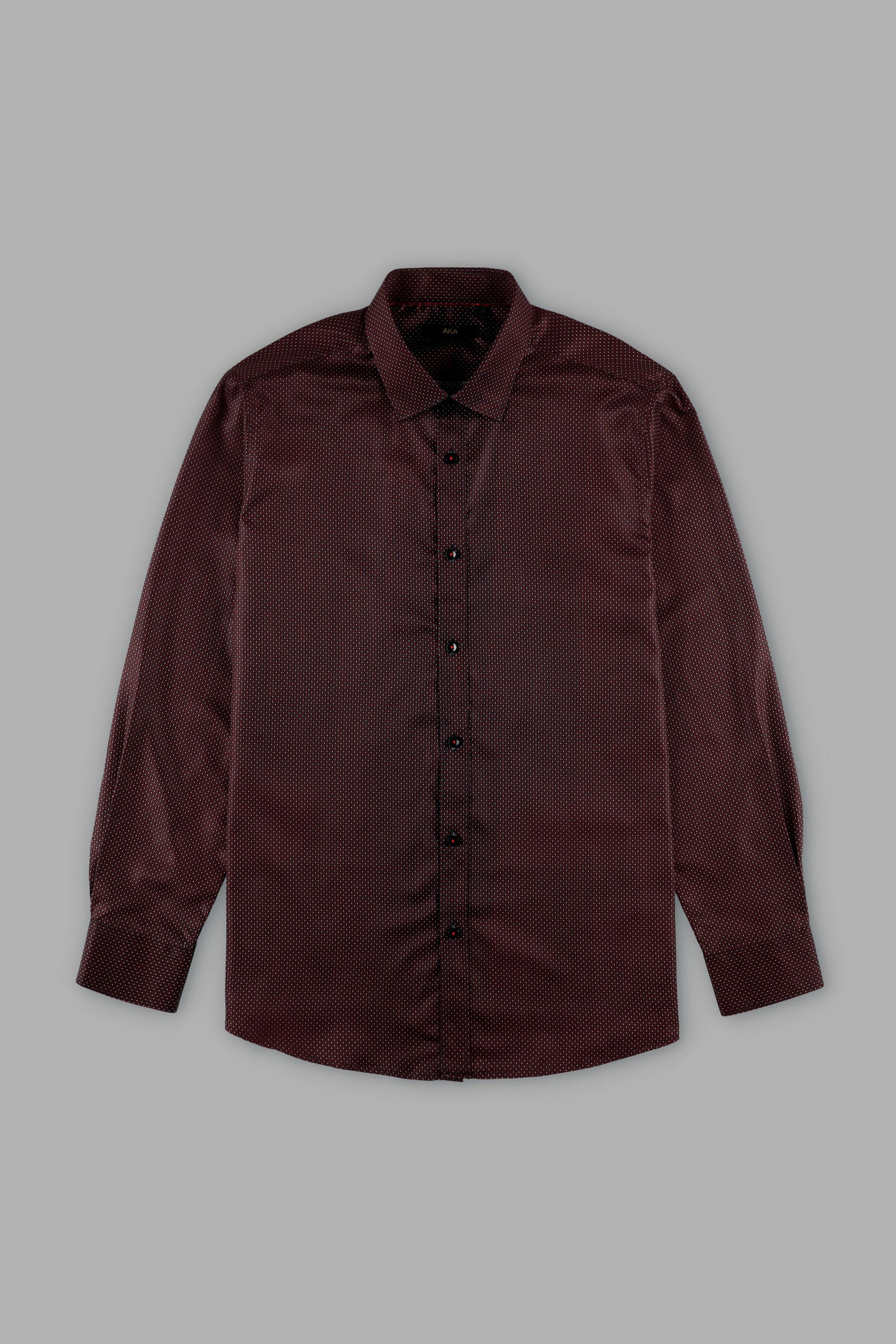 Chemise coupe ajustée en coton - Homme && ROUGE