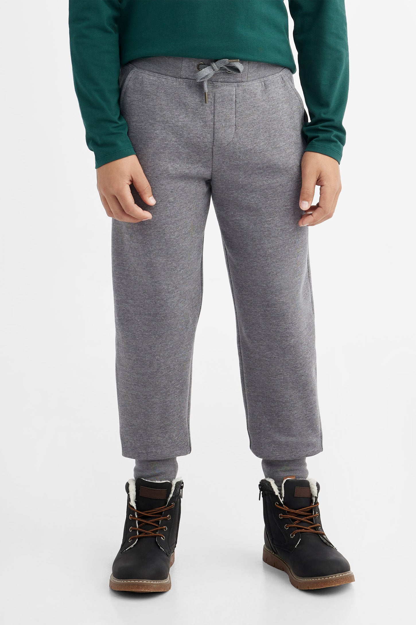 Pantalon jogger ouaté, Chalet - Ado garçon && GRIS