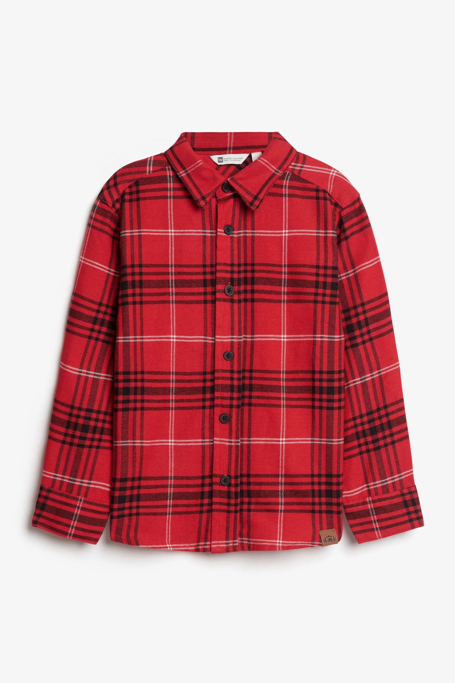 Chemise à carreaux en flanelle, Chalet - Enfant garçon && ROUGE/MULTI