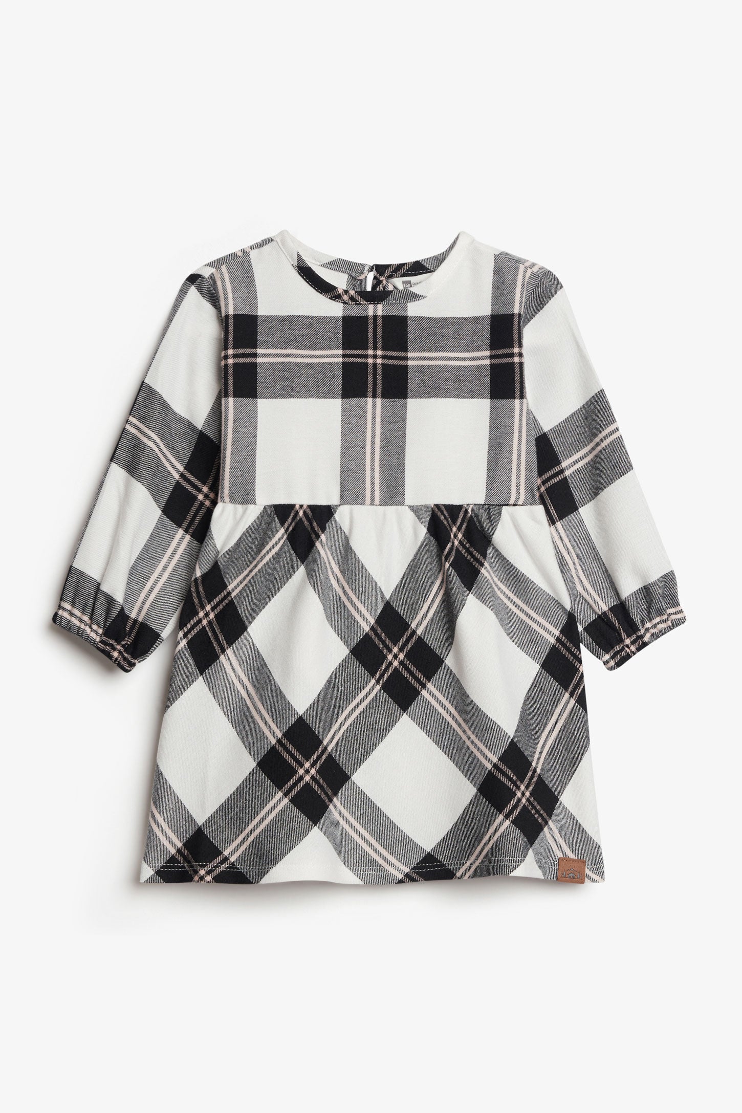 Robe à carreaux en flanelle, Chalet - Bébé fille && BLANC CASSÉ/MULTI