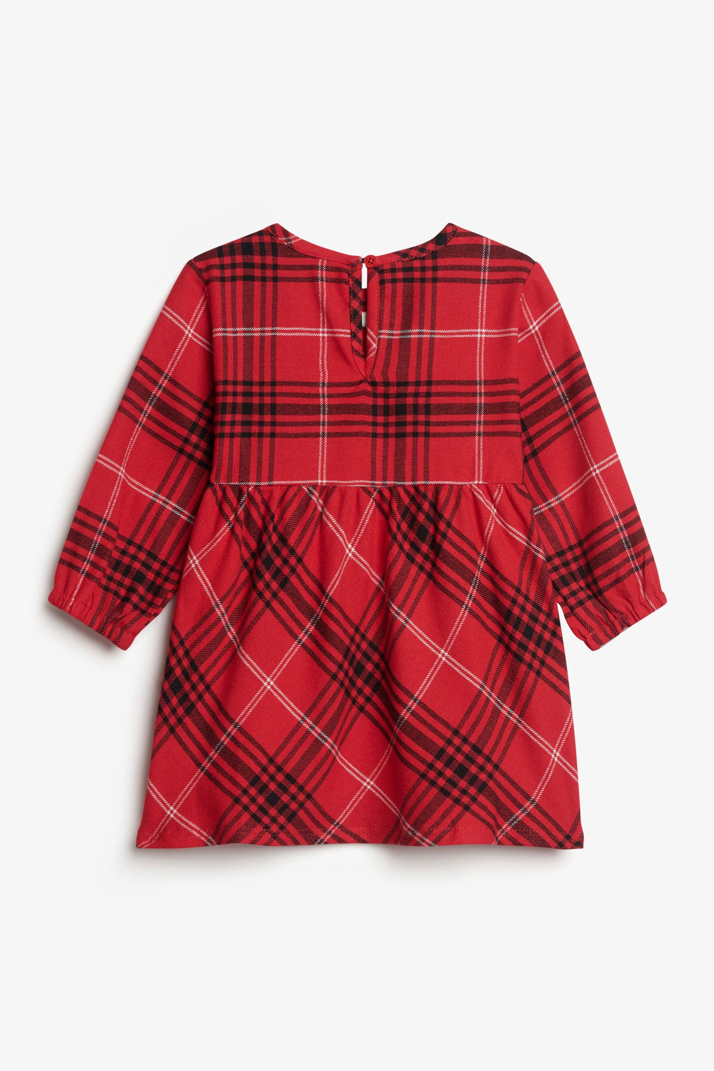 Robe à carreaux en flanelle, Chalet - Bébé fille && ROUGE/MULTI