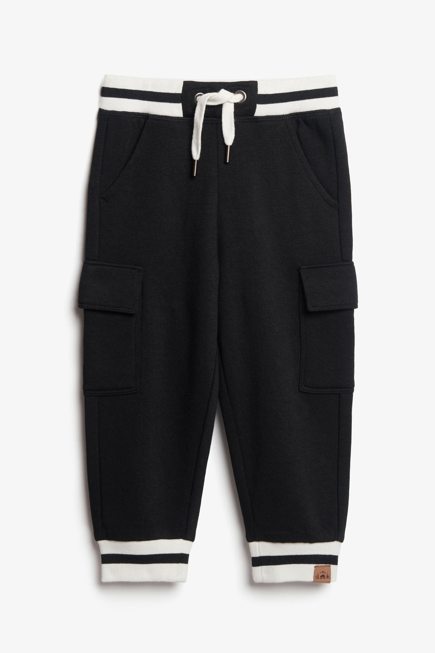 Pantalon jogger cargo ouaté, Chalet - Bébé garçon && NOIR