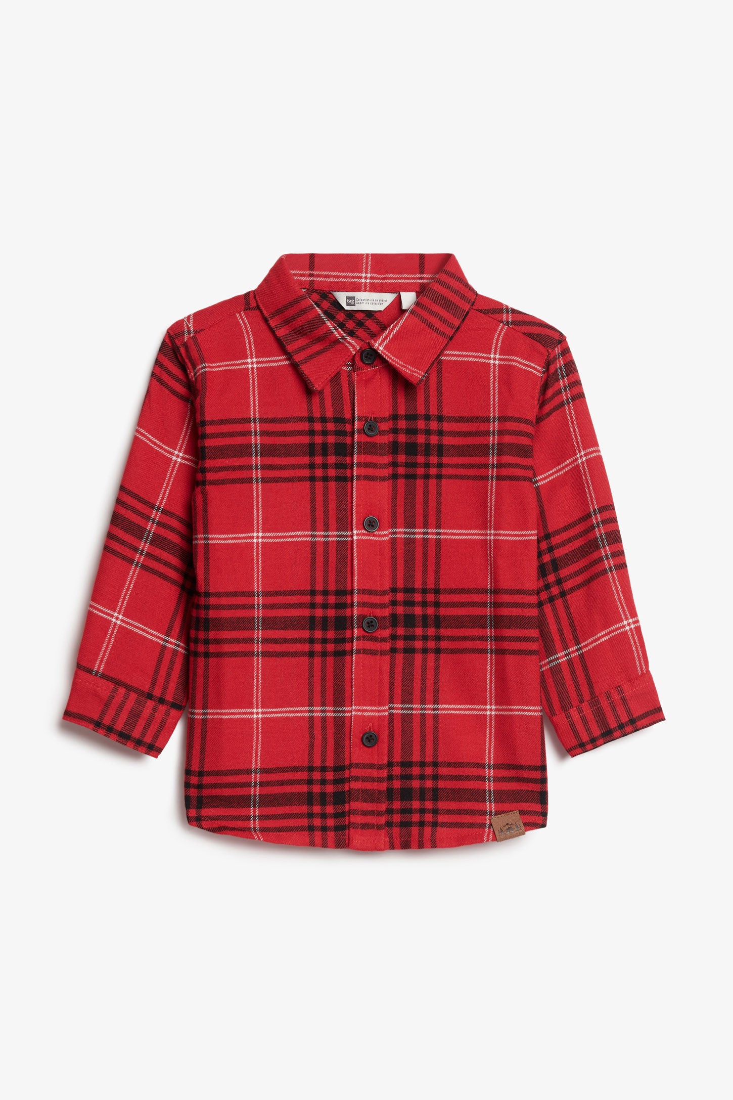 Chemise à carreaux en flanelle, Chalet - Bébé garçon && ROUGE/MULTI