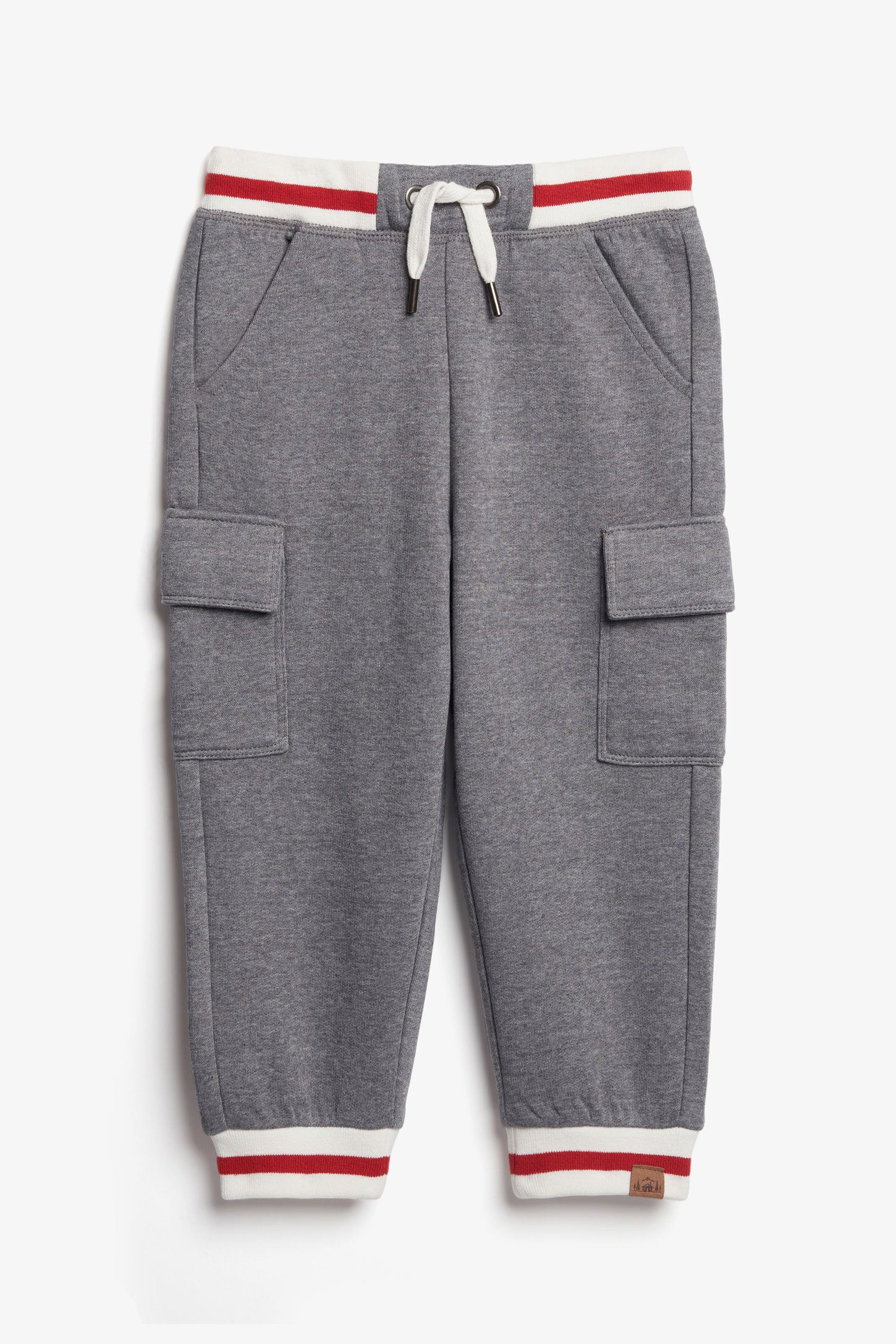 Pantalon jogger cargo ouaté, Chalet, 2T-3T - Bébé garçon && GRIS