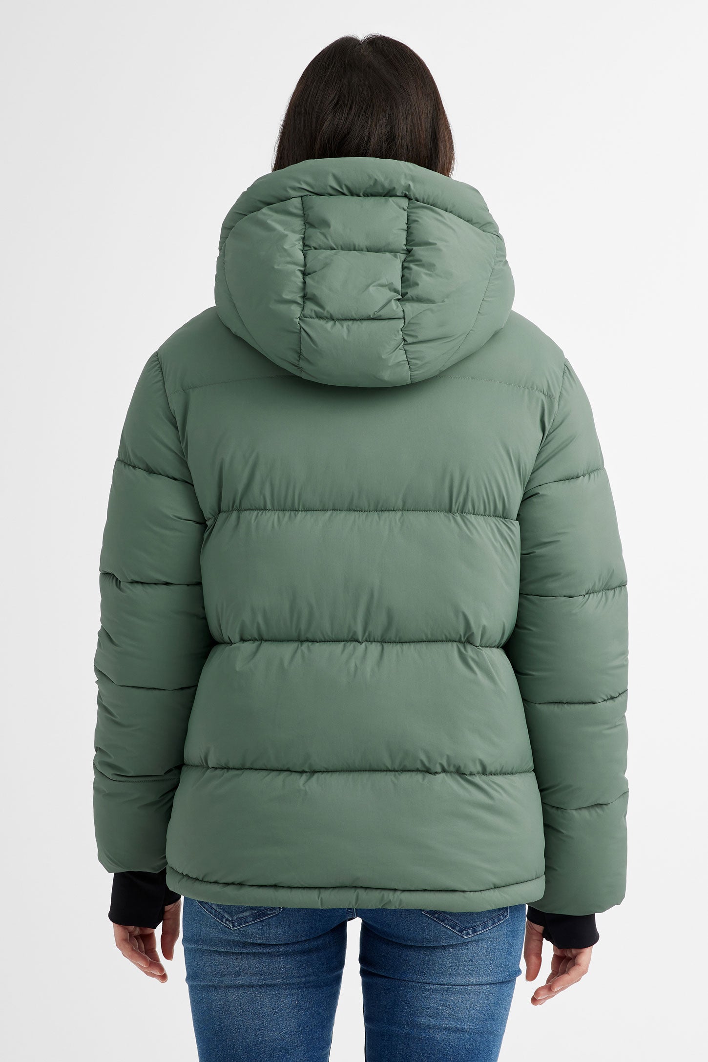 Manteau d hiver Puffer court en Ripstop Femme