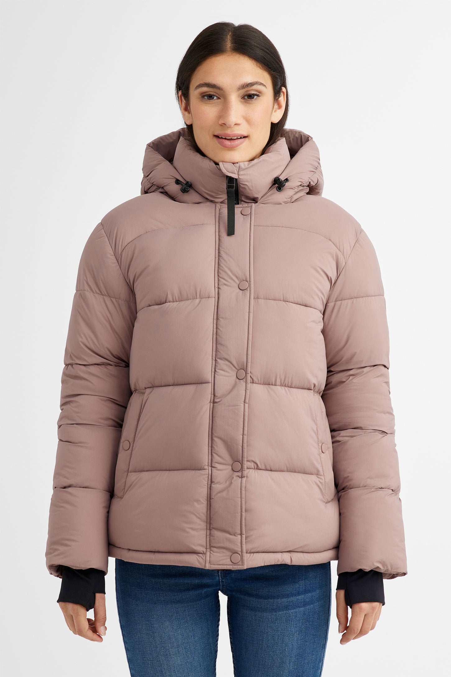 Manteau d'hiver ''Puffer'' court en Ripstop - Femme && ROSE