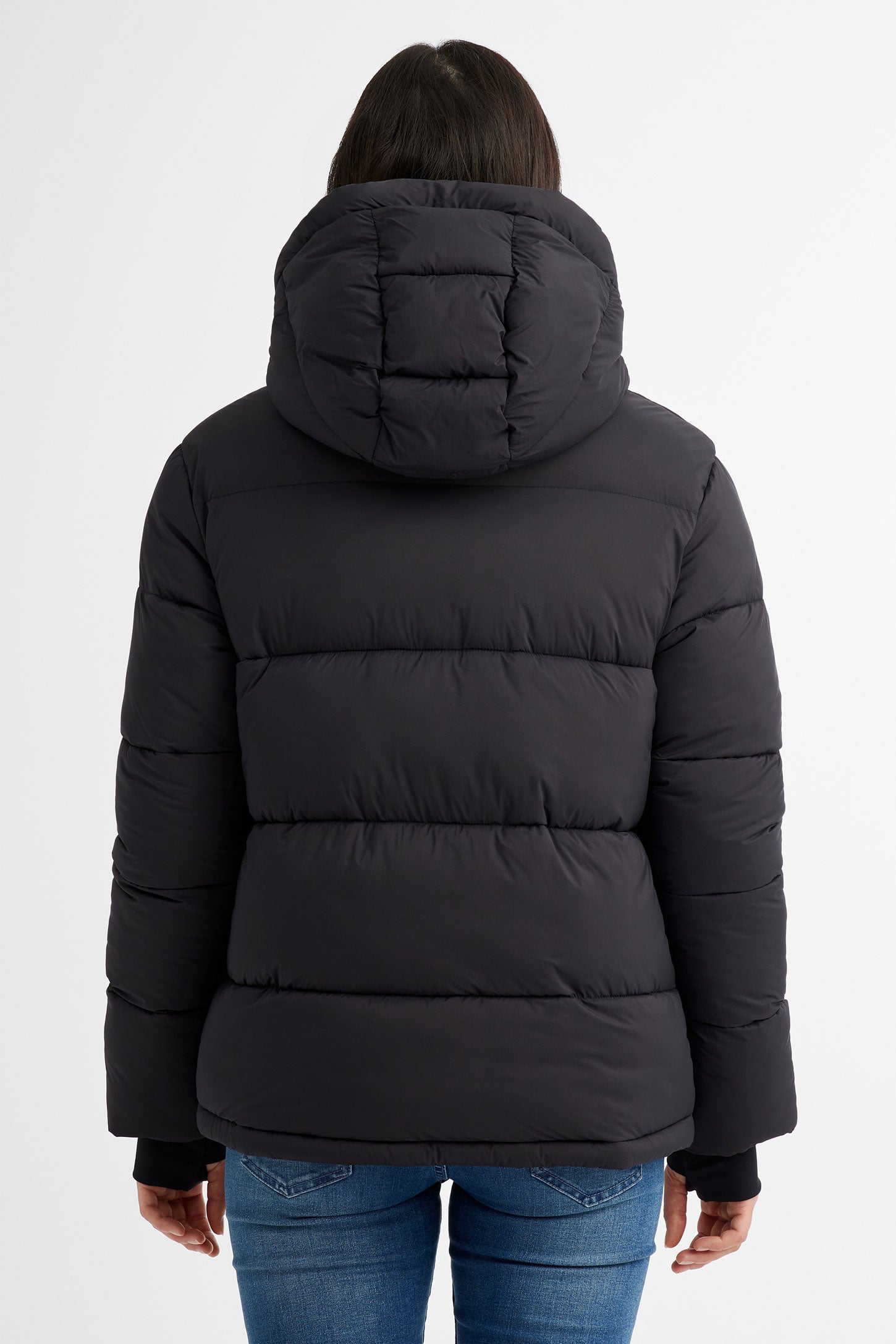 Manteau d hiver Puffer court en Ripstop Femme