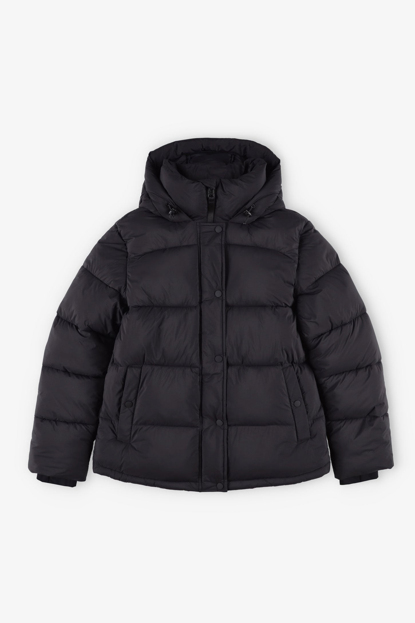 Manteau d'hiver ''Puffer'' court en Ripstop - Femme && NOIR