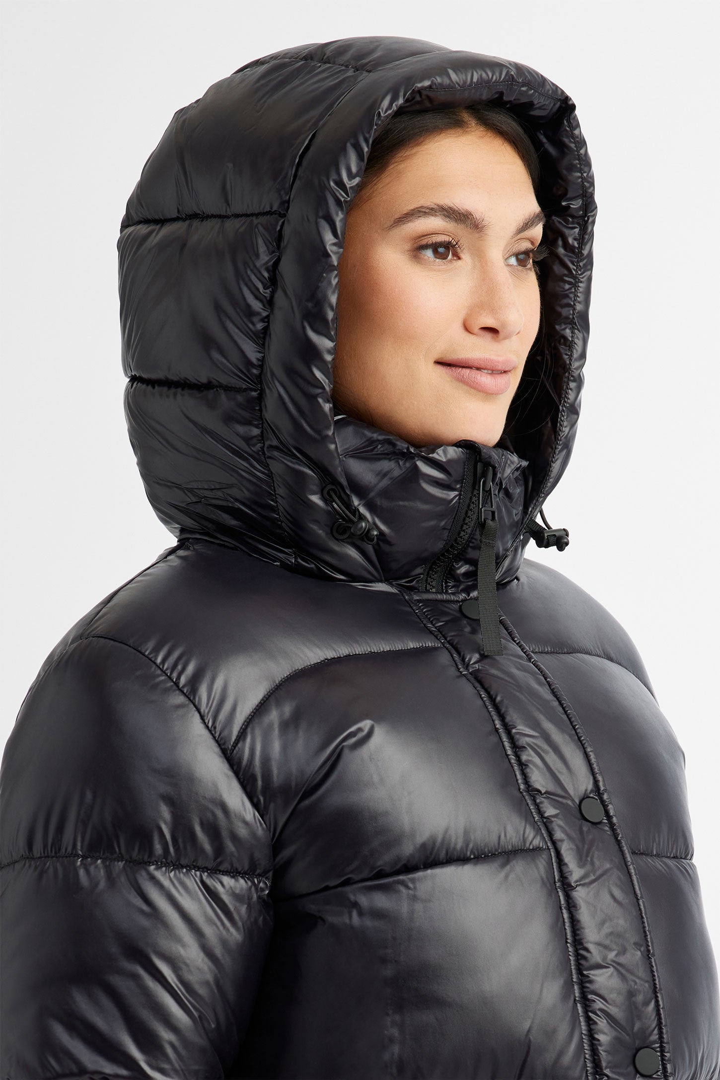 Manteau d'hiver ''Puffer'' court - Femme && NOIR