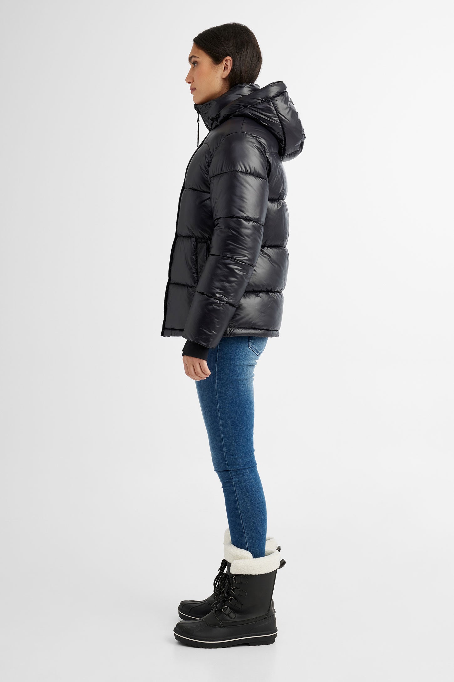 Manteau d'hiver ''Puffer'' court - Femme && NOIR