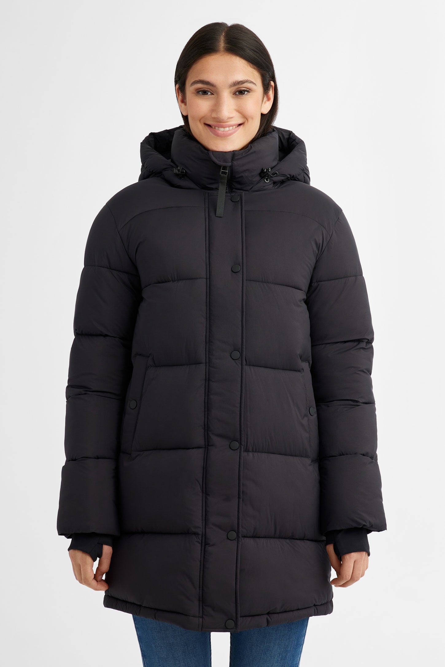 Next black 2024 puffer coat