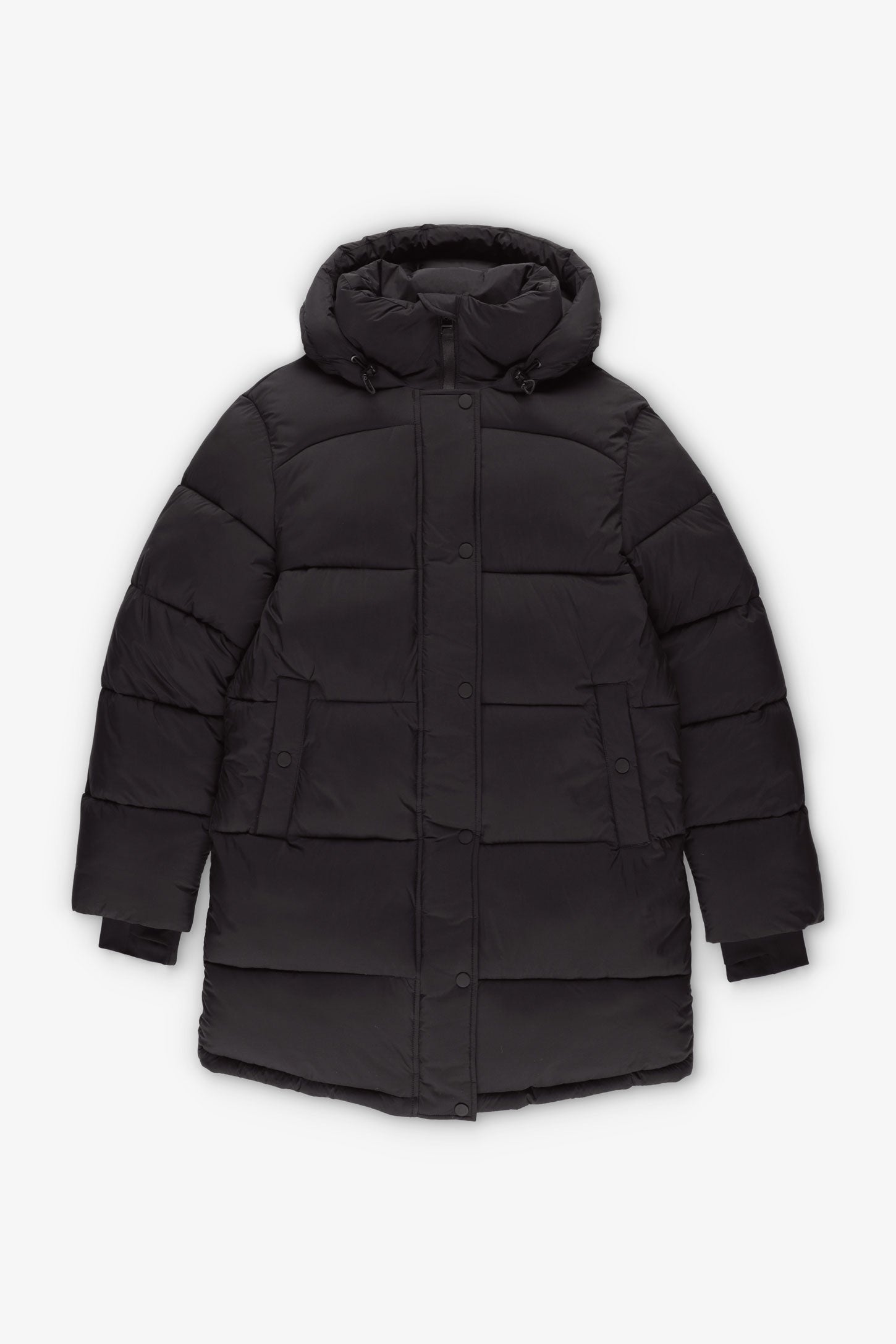 Manteau d'hiver ''Puffer'' mi-long en Ripstop - Femme && NOIR