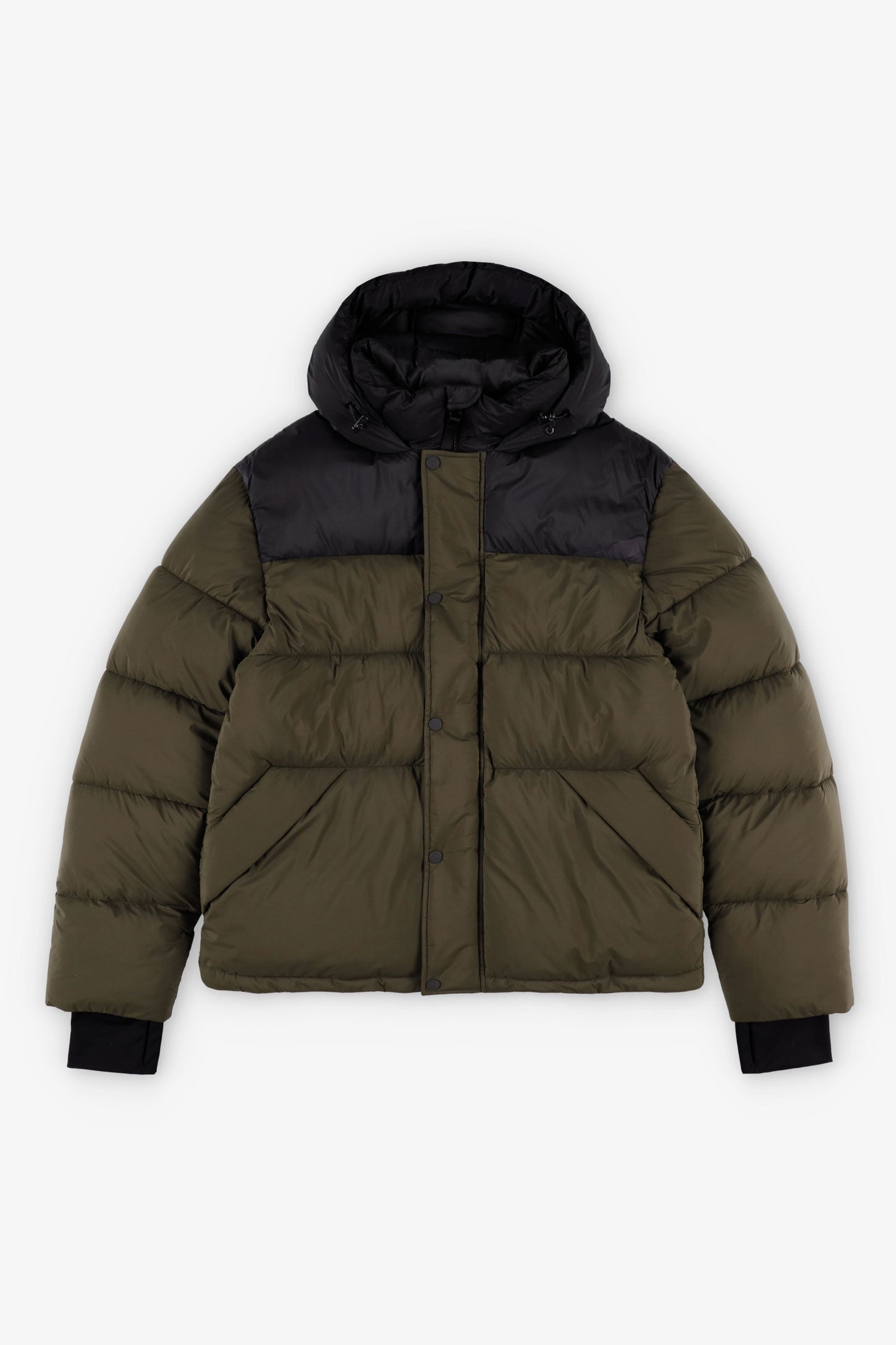 Manteau d'hiver ''Puffer'' court en Ripstop - Homme && VERT