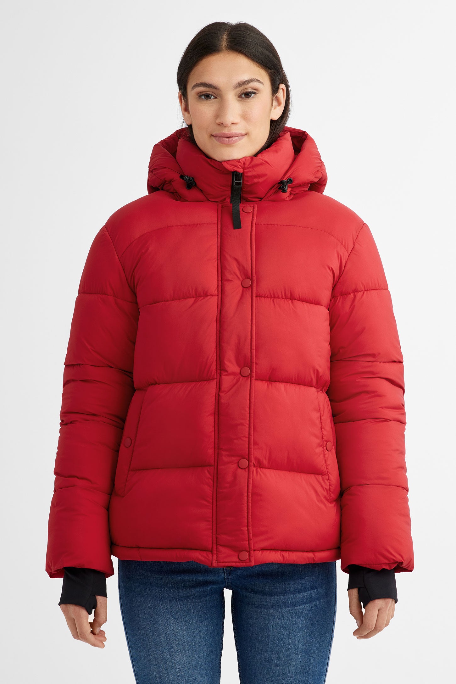 Short puffy winter coat sale