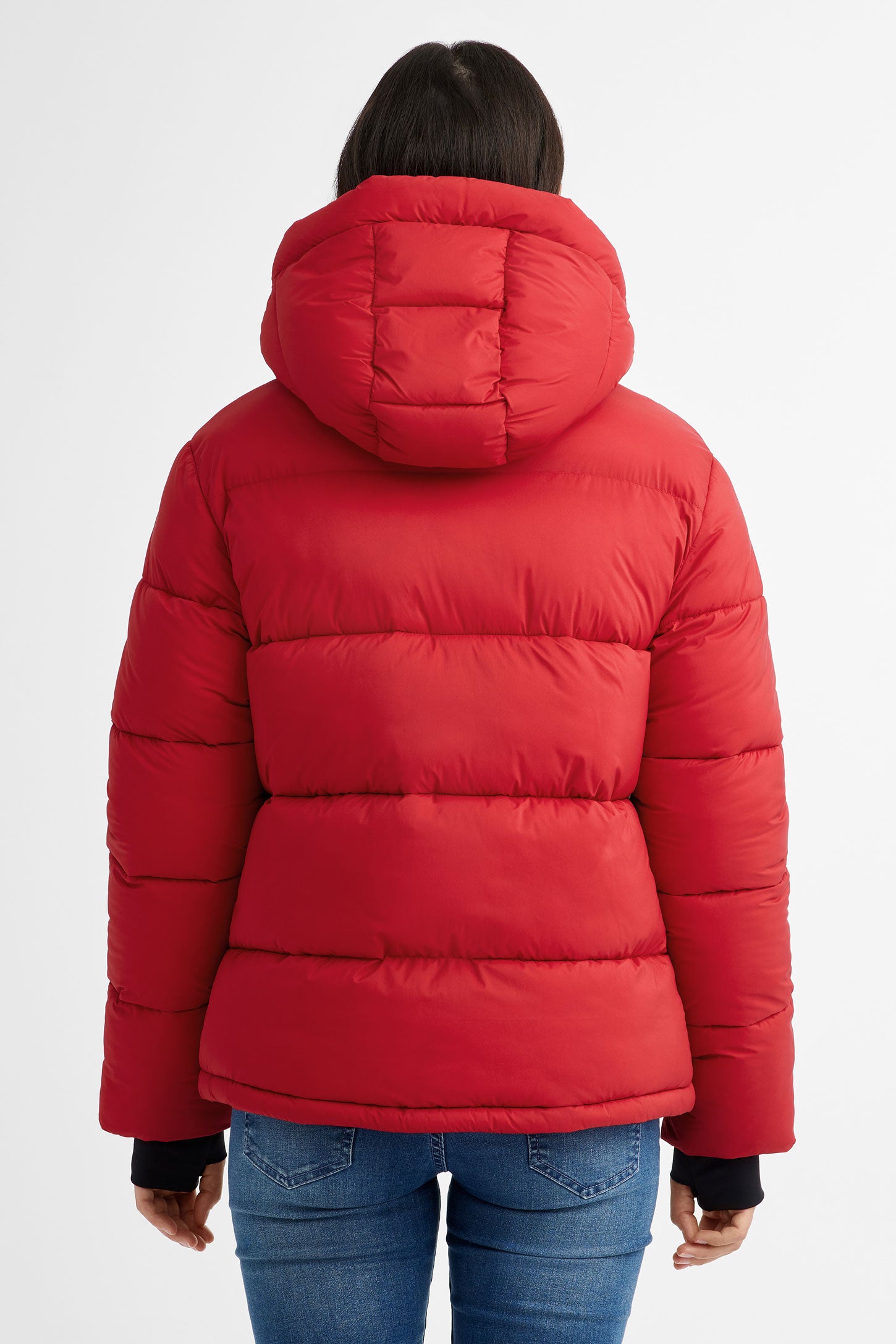 Manteau d hiver Puffer court en Ripstop Femme